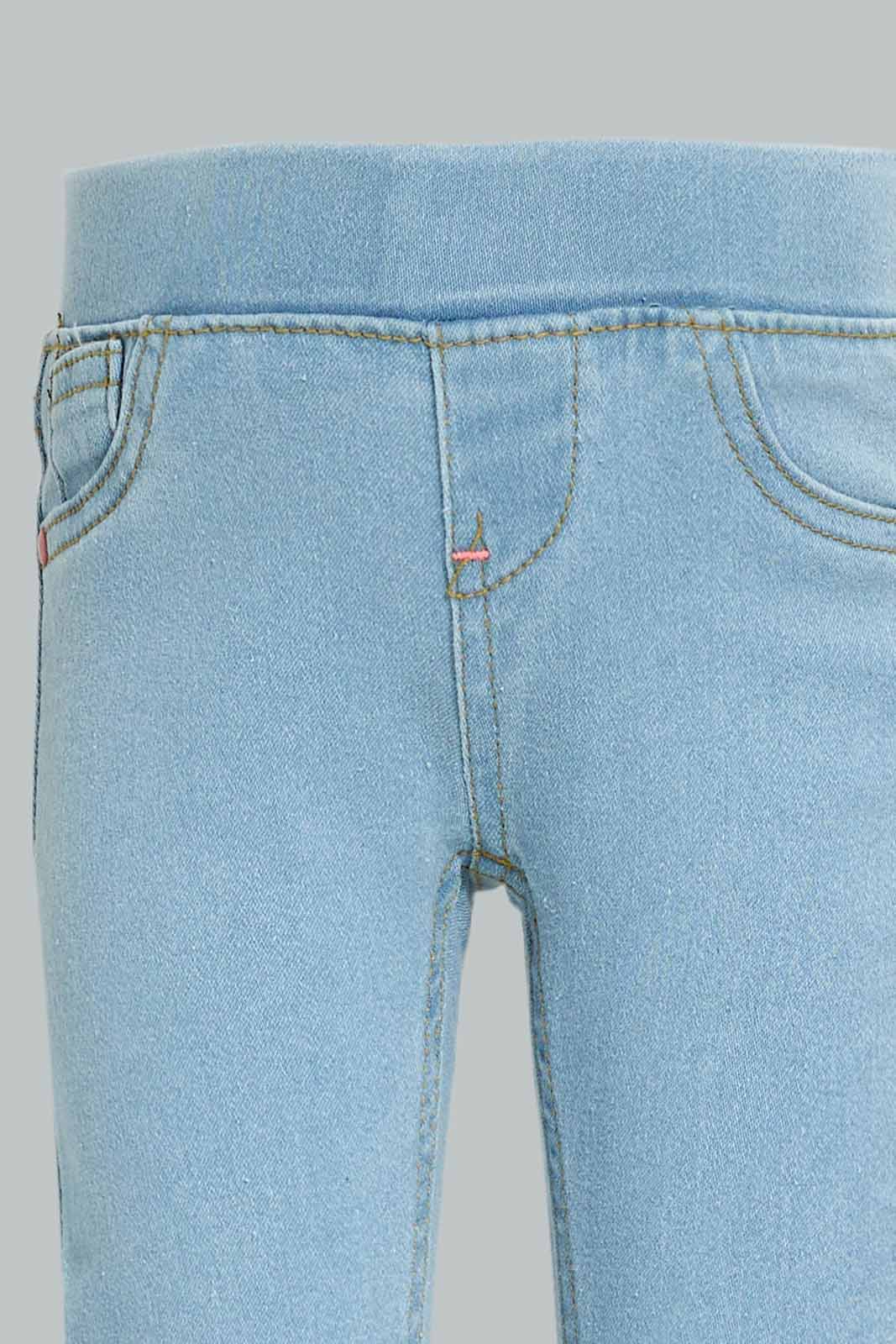 Redtag-Girls-Light-Wsh-Basic-Jegging-Category:Jeggings,-Colour:Light-Wash,-Deals:New-In,-Dept:Girls,-Filter:Infant-Girls-(3-to-24-Mths),-ING-Jeggings,-New-In-ING-APL,-Non-Sale,-S23A,-Section:Girls-(0-to-14Yrs),-VLM-Infant-Girls-3 to 24 Months