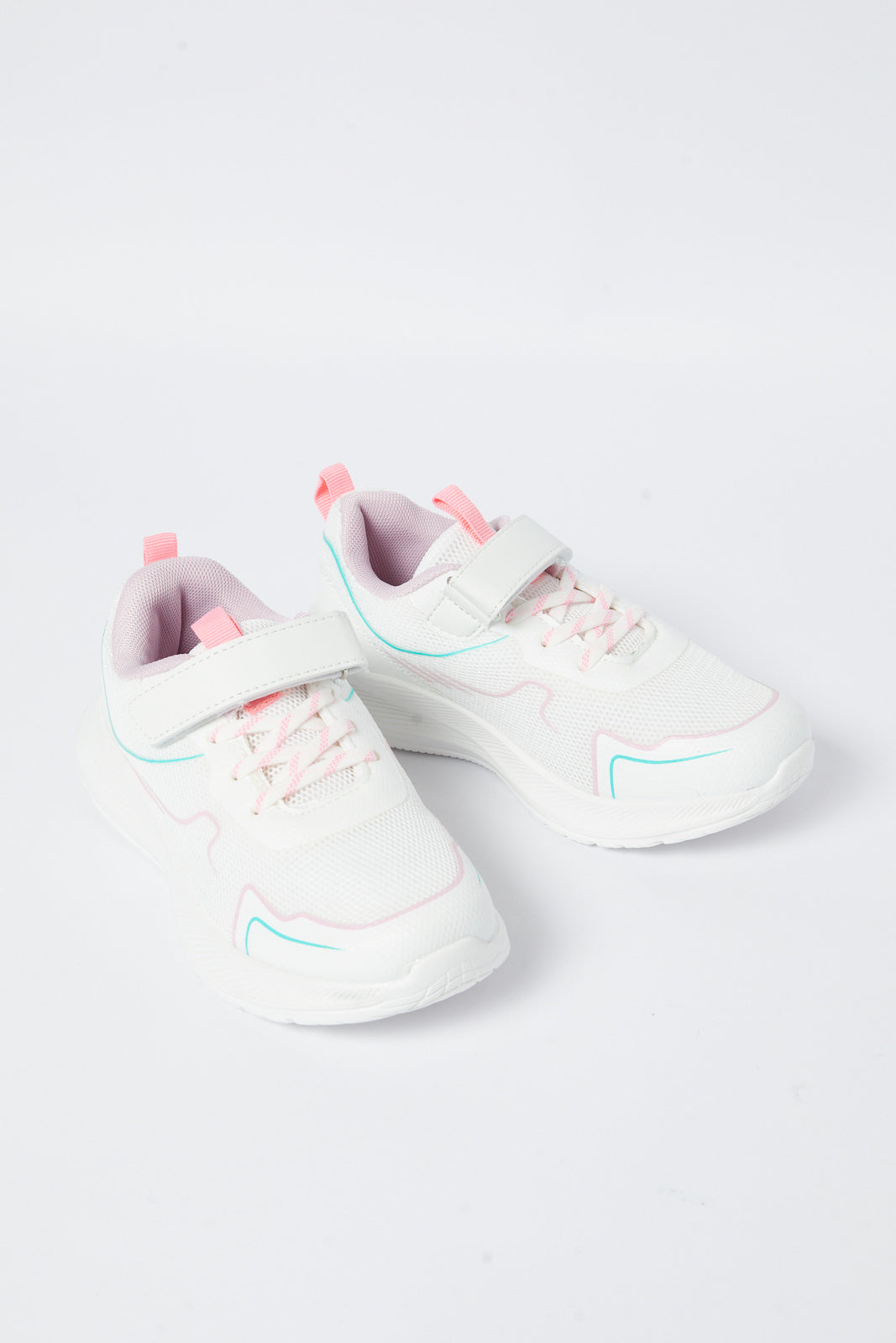 Redtag-White-Velcro-Strap-Trainer-Category:Trainers,-Colour:White,-Deals:New-In,-Filter:Girls-Footwear-(5-to-14-Yrs),-GSR-Trainers,-N/A,-New-In-GSR-FOO,-Non-Sale,-S23B,-Section:Girls-(0-to-14Yrs)-Senior-Girls-5 to 14 Years