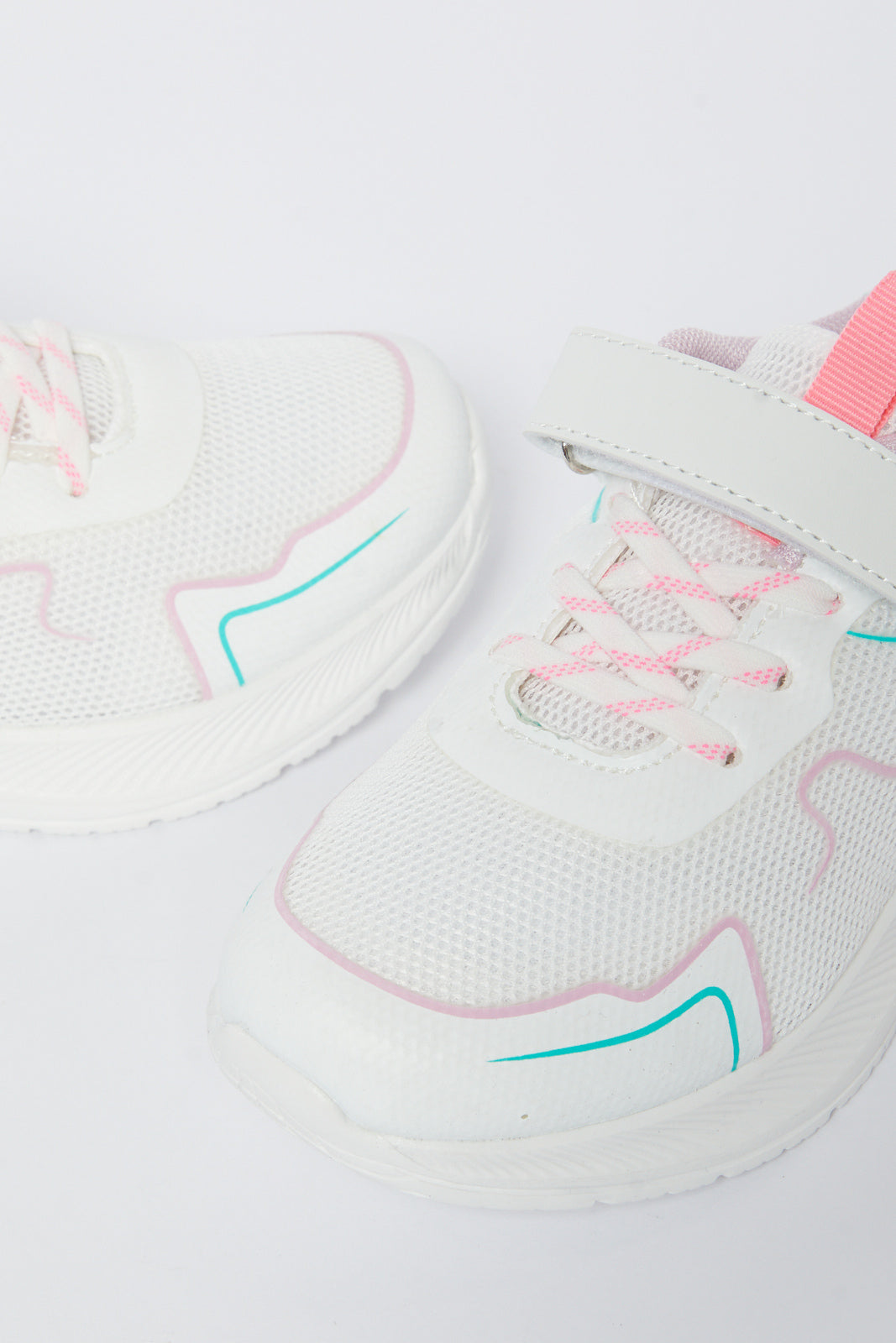 Redtag-White-Velcro-Strap-Trainer-Category:Trainers,-Colour:White,-Deals:New-In,-Filter:Girls-Footwear-(5-to-14-Yrs),-GSR-Trainers,-N/A,-New-In-GSR-FOO,-Non-Sale,-S23B,-Section:Girls-(0-to-14Yrs)-Senior-Girls-5 to 14 Years