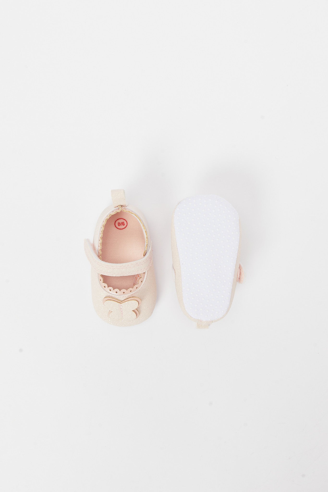 Redtag-Pale-Pink-Parm-Shoe-Category:Shoes,-Colour:Pink,-Deals:New-In,-Filter:Baby-Footwear-(0-to-18-Mths),-N/A,-NBF-Shoes,-New-In-NBF-FOO,-Non-Sale,-S23B,-Section:Boys-(0-to-14Yrs)-Baby-0 to 18 Months