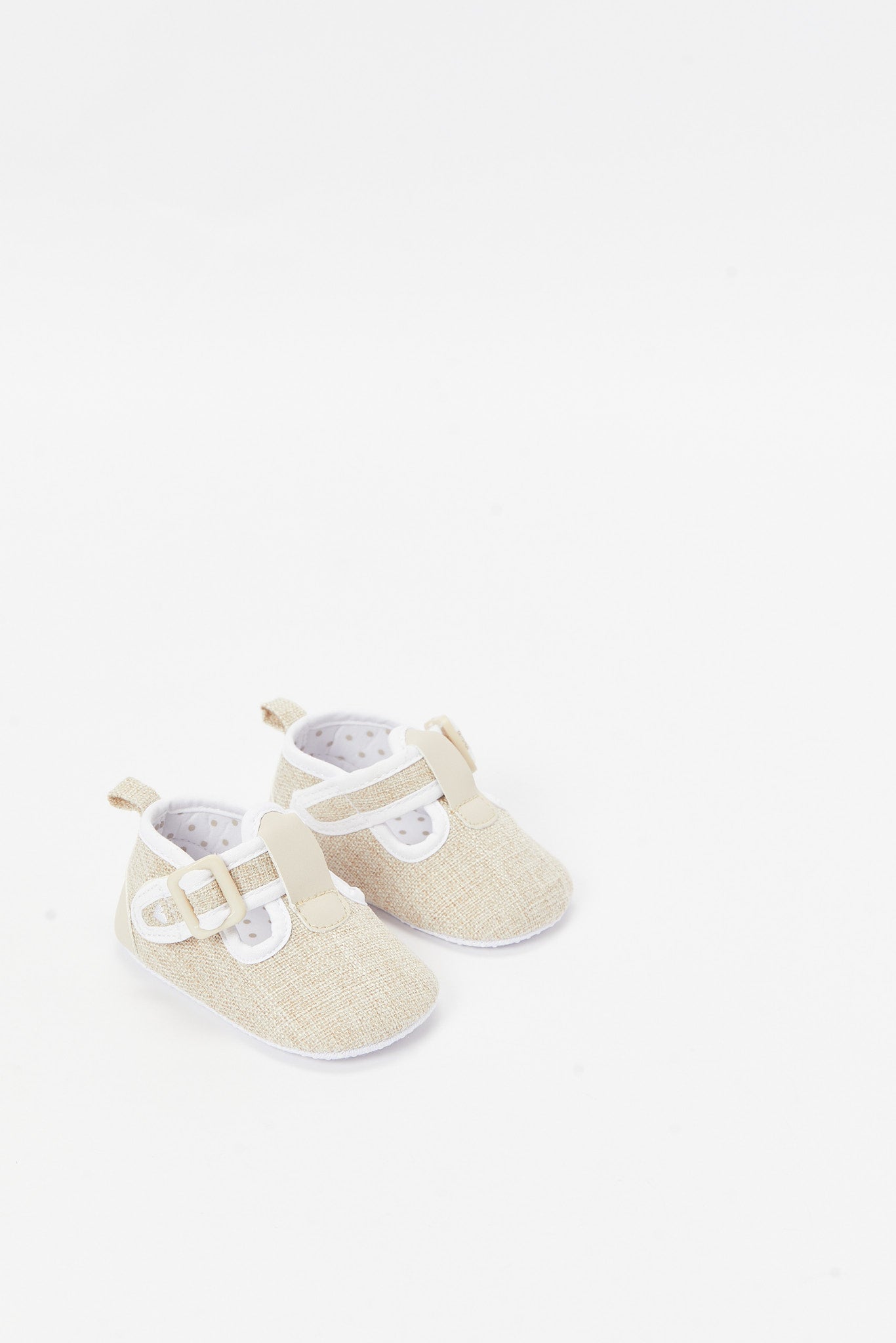 Redtag-Beige-Parm-Shoe-Category:Shoes,-Colour:Beige,-Deals:New-In,-Filter:Baby-Footwear-(0-to-18-Mths),-N/A,-NBF-Shoes,-New-In-NBF-FOO,-Non-Sale,-S23B,-Section:Boys-(0-to-14Yrs)-Baby-0 to 18 Months
