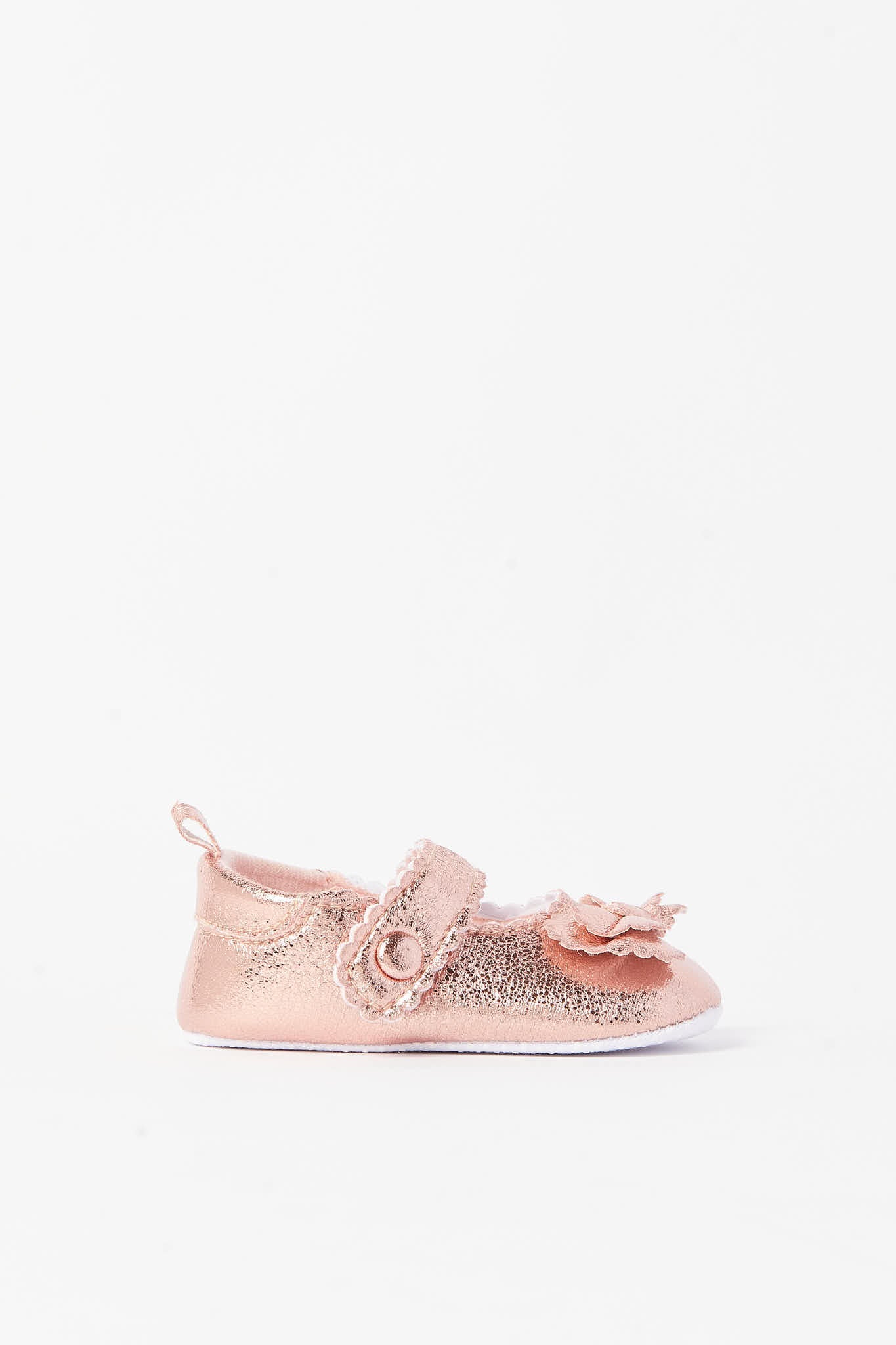 Redtag-Gold-Pram-Shoe-Category:Shoes,-Colour:Gold,-Deals:New-In,-Filter:Baby-Footwear-(0-to-18-Mths),-N/A,-NBF-Shoes,-New-In-NBF-FOO,-Non-Sale,-S23A,-Section:Boys-(0-to-14Yrs)-Baby-0 to 18 Months