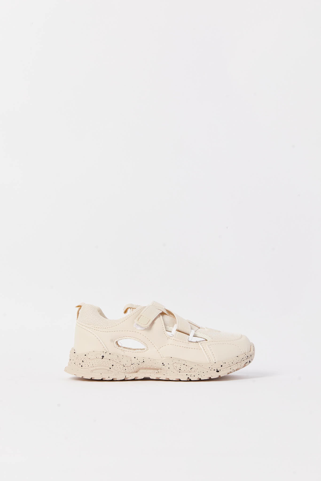Redtag-Beige-Velcro-Strap-Sneaker-Category:Trainers,-Colour:Beige,-Deals:New-In,-Filter:Girls-Footwear-(3-to-5-Yrs),-GIR-Trainers,-N/A,-New-In-GIR-FOO,-Non-Sale,-S23A,-Section:Girls-(0-to-14Yrs)-Girls-3 to 5 Years