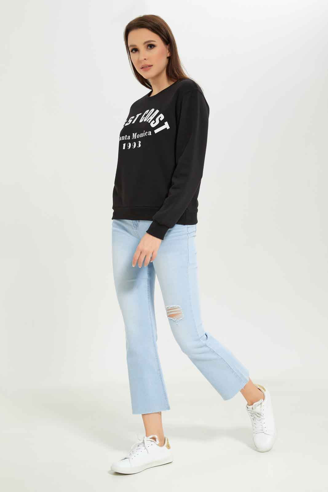 Redtag-Women-Blue-Long-Sleeve-Sweatshirt-With-Placement-Print-Category:Sweatshirts,-Colour:Blue,-Deals:New-In,-Dept:Ladieswear,-Filter:Women's-Clothing,-New-In-Women-APL,-Non-Sale,-S23A,-Section:Women,-TBL,-Women-Sweatshirts-Women's-