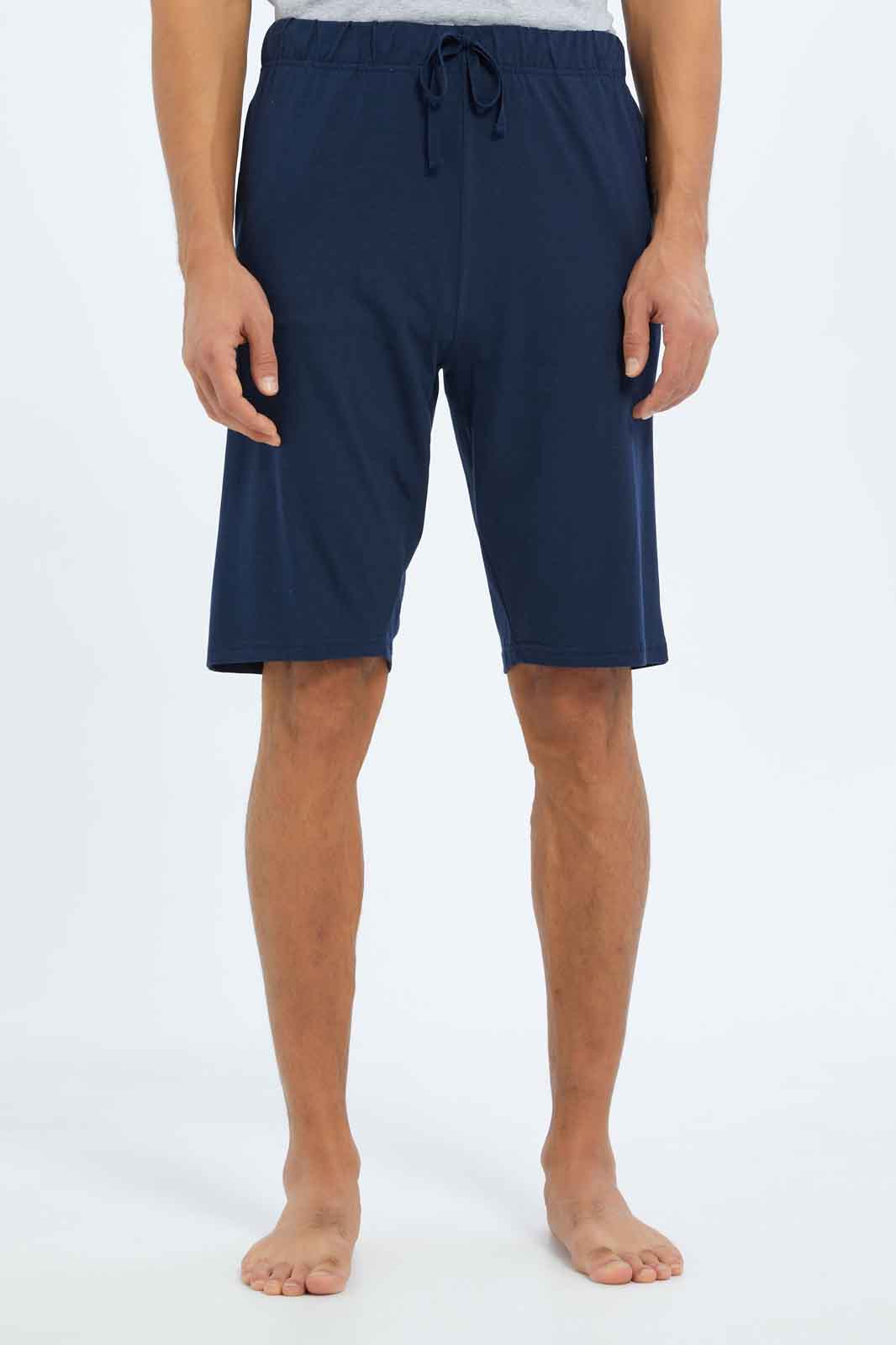 Redtag-Men-Slate-Grey-T-Shirt-&-Navy-Shorts-Pyjama-Sets-Category:Pyjama-Sets,-Colour:Charcoal,-Deals:New-In,-Dept:Menswear,-Filter:Men's-Clothing,-Men-Pyjama-Sets,-New-In-Men-APL,-Non-Sale,-S23B,-Section:Men-Men's-