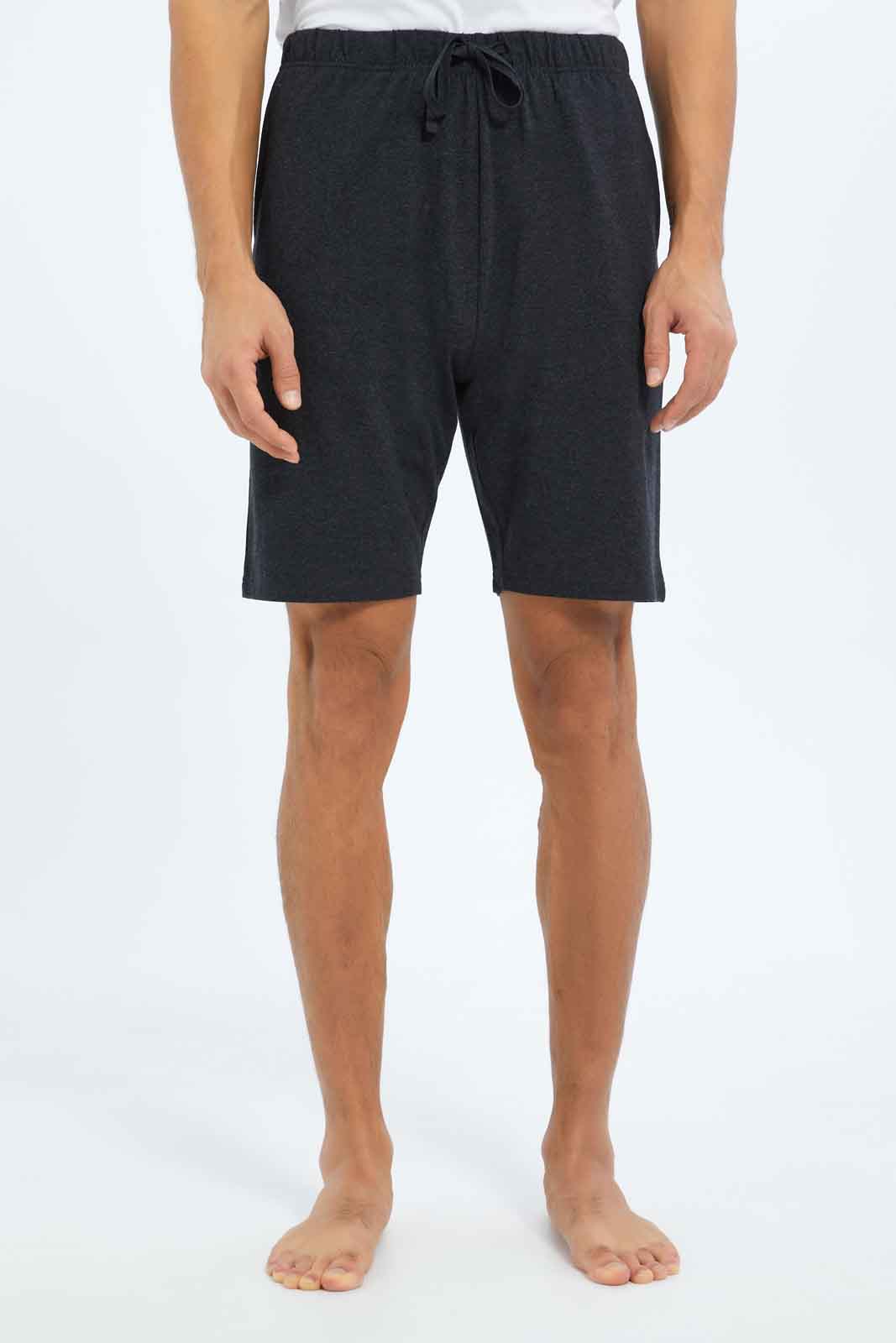Redtag-Men-Black/Charcoal-Pyjama-Shorts-Category:Pyjama-Bottoms,-Colour:Assorted,-Deals:New-In,-Dept:Menswear,-Filter:Men's-Clothing,-Men-Pyjama-Bottoms,-New-In-Men-APL,-Non-Sale,-S23B,-Section:Men-Men's-