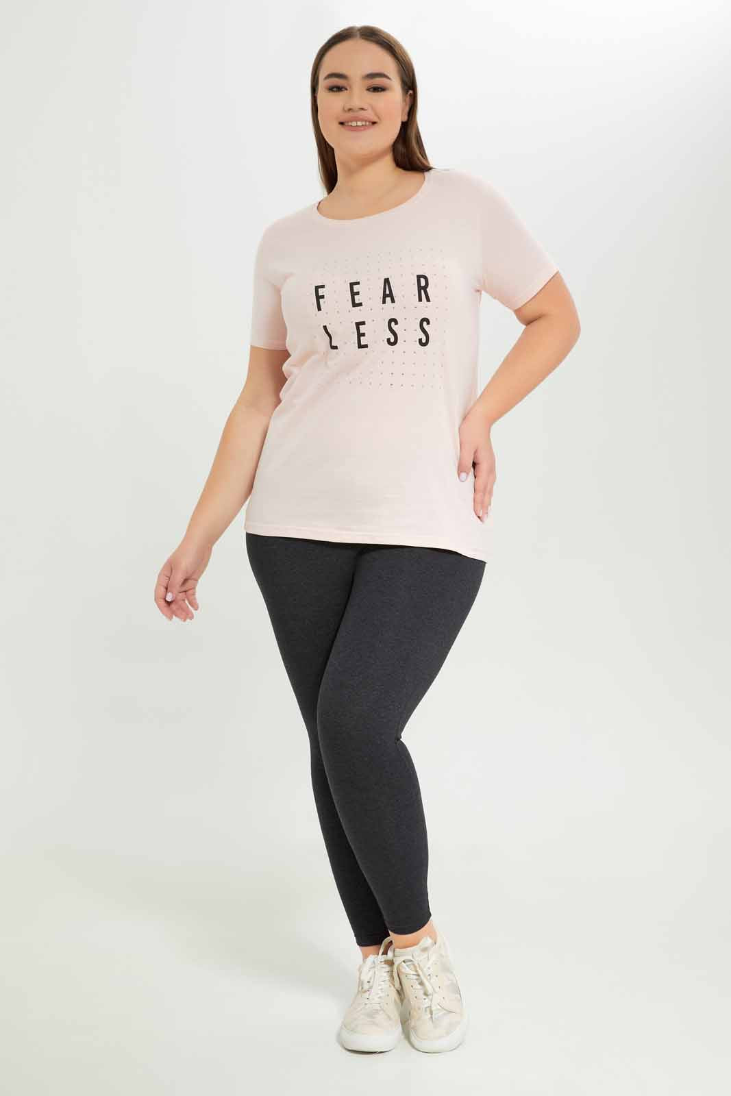 Redtag-Women-Pink-Graphic-T-Shirt-Category:T-Shirts,-Colour:Apricot,-Deals:New-In,-Dept:Ladieswear,-Filter:Plus-Size,-LDP-T-Shirts,-New-In-LDP-APL,-Non-Sale,-S23A,-Section:Women,-TBL-Women's-