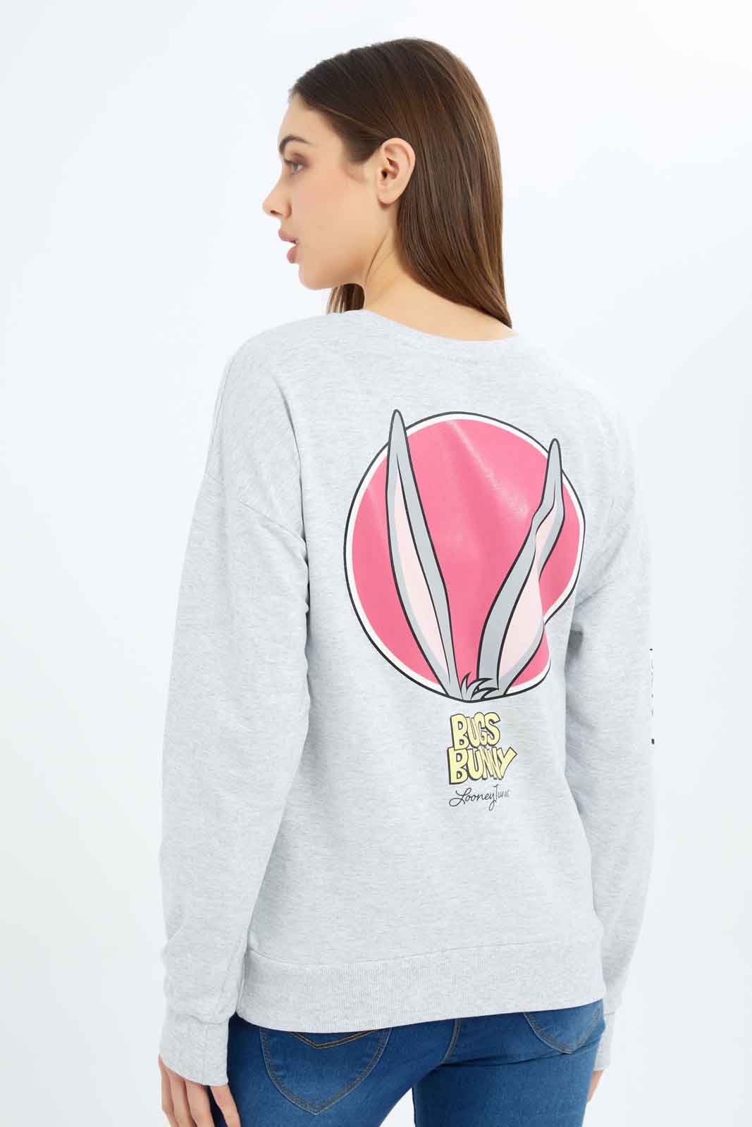 Redtag-Women-Blue-Bugs-Bunny-Printed-Sweatshirt-Category:Sweatshirts,-Colour:Blue,-Deals:New-In,-Dept:Ladieswear,-Filter:Women's-Clothing,-New-In-Women-APL,-Non-Sale,-S23A,-Section:Women,-TBL,-Women-Sweatshirts-Women's-