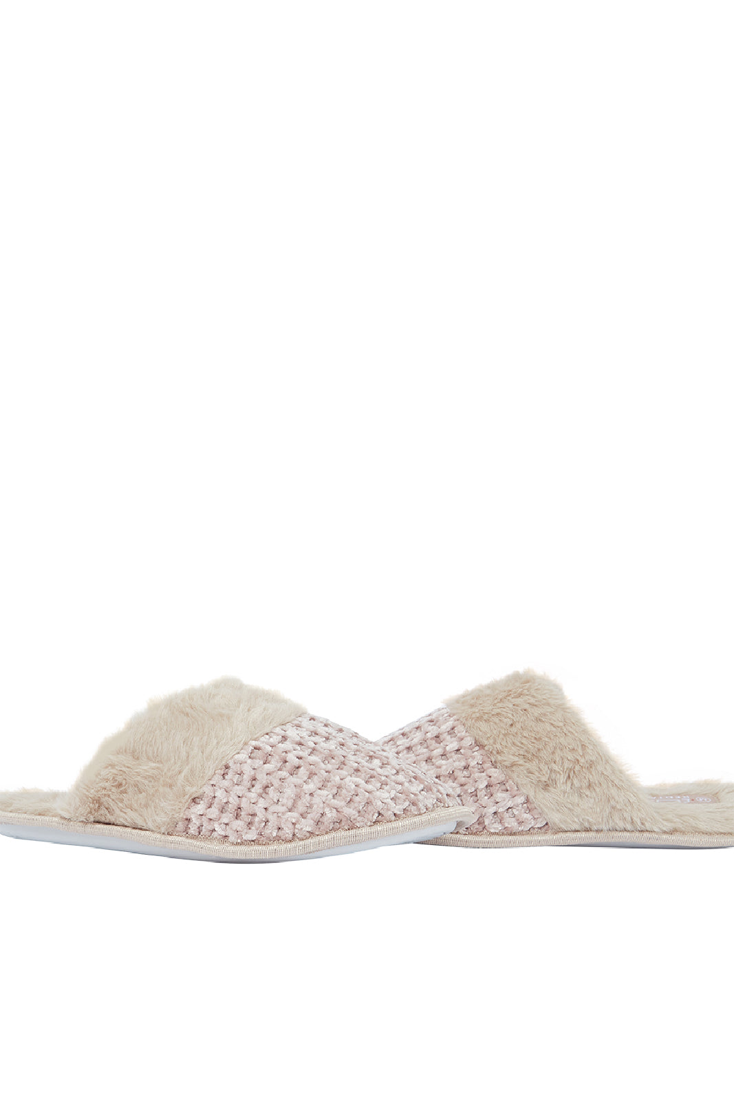 Redtag-Pink-Cable-Knit-Slipper-Category:Slippers,-Colour:Pink,-Deals:New-In,-Filter:Women's-Footwear,-N/A,-New-In-Women-FOO,-Non-Sale,-S23A,-Section:Women,-Women-Slippers-Women's-
