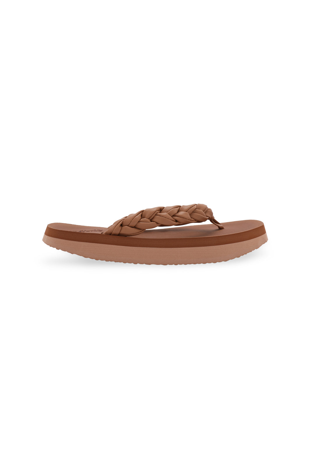 Redtag-Camel-Plait-Flip-Flop-Category:Flip-Flops,-Colour:Tan,-Deals:New-In,-Filter:Women's-Footwear,-N/A,-New-In-Women-FOO,-Non-Sale,-S23A,-Section:Women,-Women-Flip-Flops-Women's-