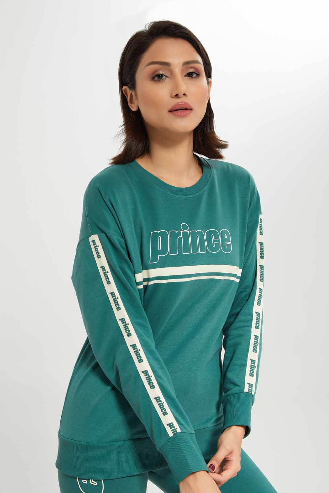 Redtag-Women-Green-Prince-Print-Long-Sleeve-Sweatshirt-With-Side-Tape-Category:Sweatshirts,-Colour:Green,-Deals:New-In,-Dept:Ladieswear,-FF,-Filter:Women's-Clothing,-New-In-Women-APL,-Non-Sale,-S23A,-Section:Women,-Women-Sweatshirts-Women's-