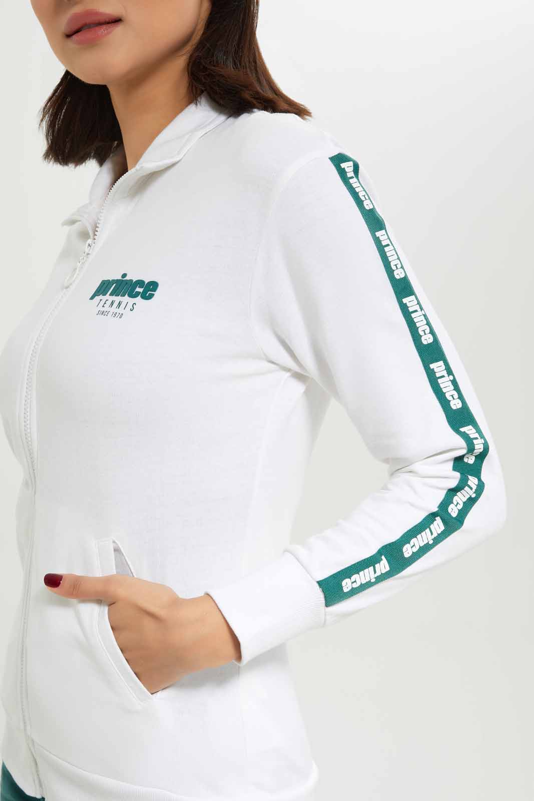 Redtag-Women-White-Prince-Print-Zipthrough-Sweatshirt-With-Side-Tape-Category:Sweatshirts,-Colour:White,-Deals:New-In,-Dept:Ladieswear,-FF,-Filter:Women's-Clothing,-New-In-Women-APL,-Non-Sale,-S23A,-Section:Women,-Women-Sweatshirts-Women's-