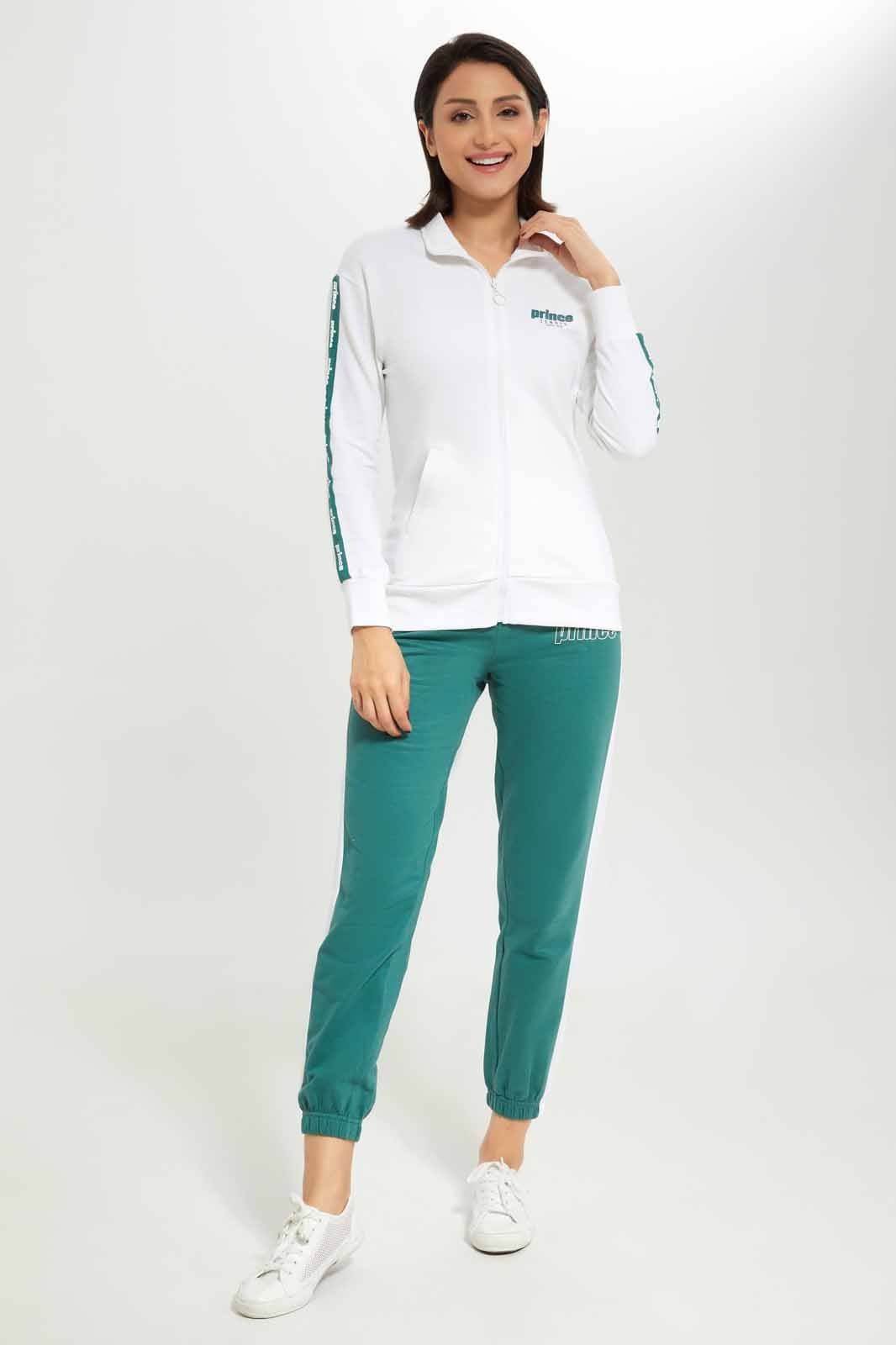 Redtag-Women-White-Prince-Print-Zipthrough-Sweatshirt-With-Side-Tape-Category:Sweatshirts,-Colour:White,-Deals:New-In,-Dept:Ladieswear,-FF,-Filter:Women's-Clothing,-New-In-Women-APL,-Non-Sale,-S23A,-Section:Women,-Women-Sweatshirts-Women's-