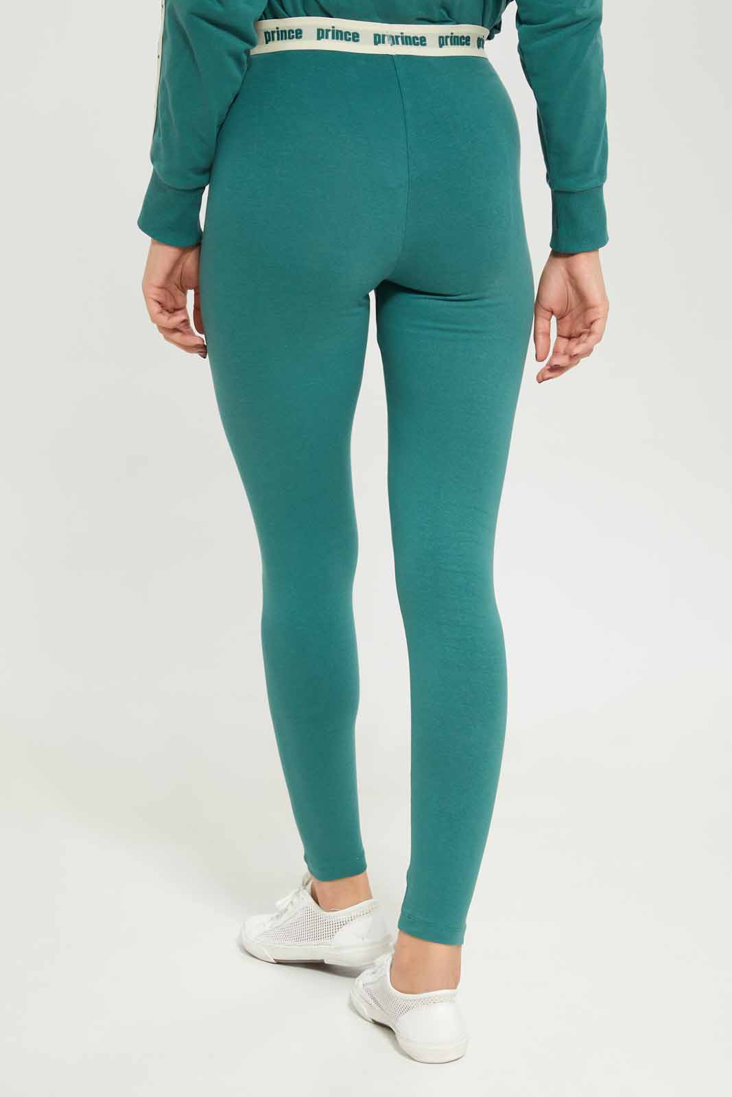Redtag-Women-Green-Leggings-With-Placement-Print-And-Contrast-Printed-Waistband-Category:Joggers,-Colour:Green,-Deals:New-In,-Dept:Ladieswear,-FF,-Filter:Women's-Clothing,-New-In-Women-APL,-Non-Sale,-S23A,-Section:Women,-Women-Joggers-Women's-