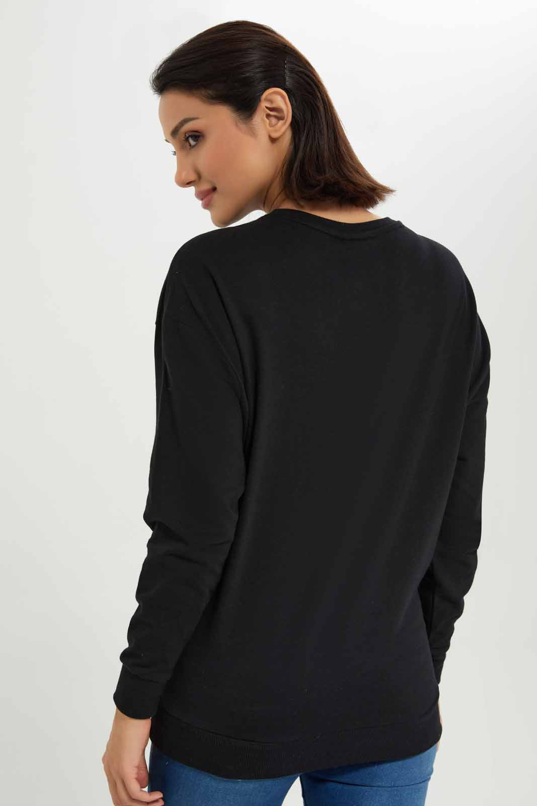 Redtag-Women-Black-Gossip-Cirl-Printed-Sweatshirt-Category:Sweatshirts,-Colour:Black,-Deals:New-In,-Dept:Ladieswear,-Filter:Women's-Clothing,-New-In-Women-APL,-Non-Sale,-S23A,-Section:Women,-TBL,-Women-Sweatshirts-Women's-