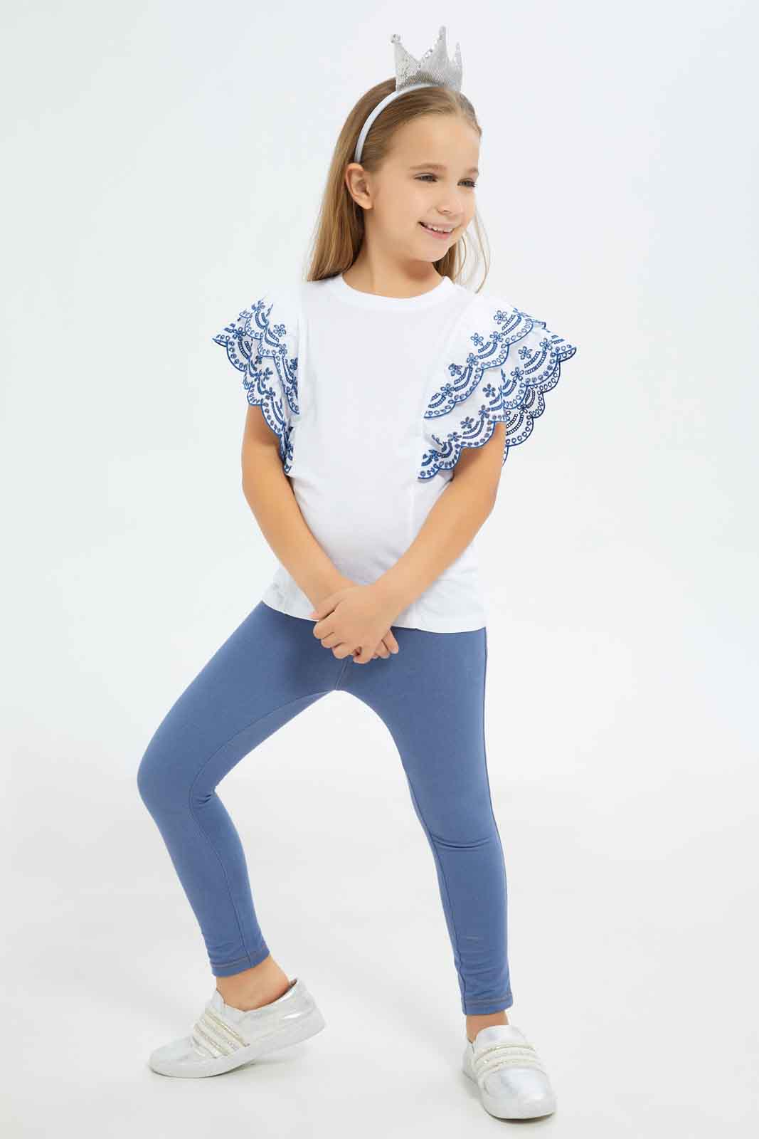 Redtag-Girls-Blue-Embroidered-Jersey-Top--Blue-Category:Jackets,-Colour:Blue,-Deals:New-In,-Dept:Girls,-Filter:Girls-(2-to-8-Yrs),-GIR-Jackets,-New-In-GIR-APL,-Non-Sale,-S23A,-Section:Girls-(0-to-14Yrs)--