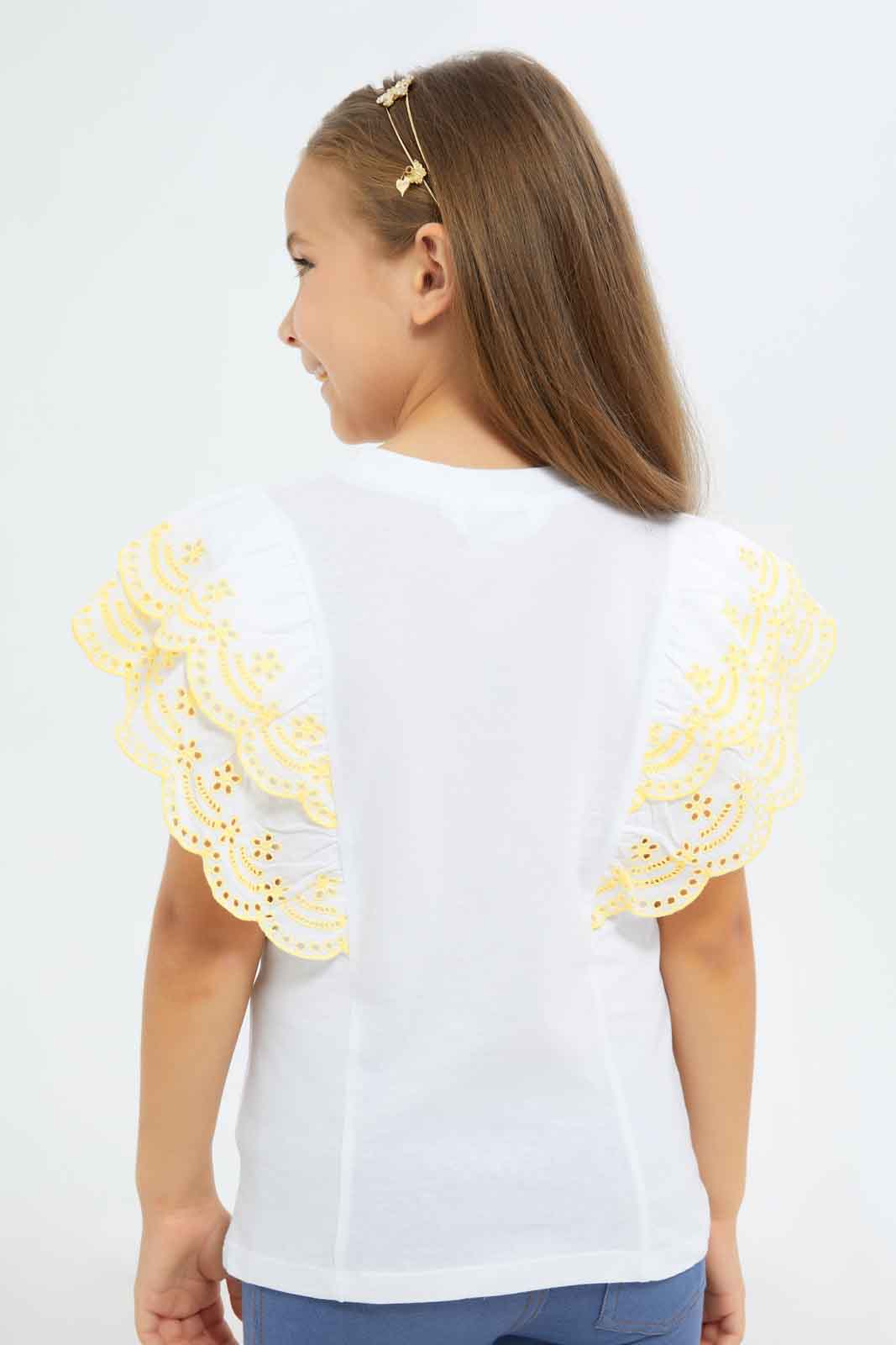 Redtag-Girls-Black-Embroidered-Jersey-Top--Black-Category:Jackets,-Colour:Black,-Deals:New-In,-Dept:Girls,-Filter:Girls-(2-to-8-Yrs),-GIR-Jackets,-New-In-GIR-APL,-Non-Sale,-S23A,-Section:Girls-(0-to-14Yrs)--