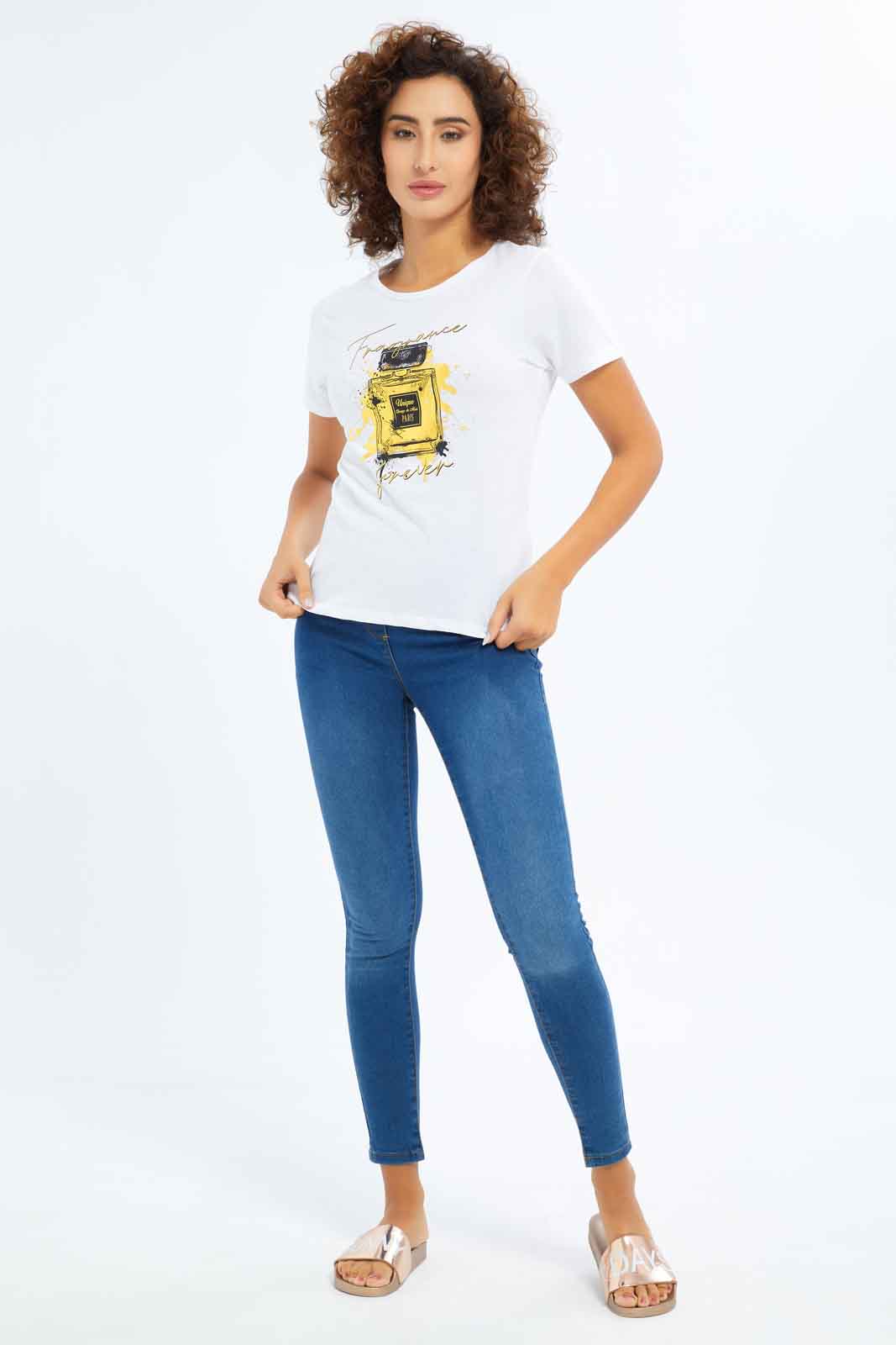 Redtag-Women-White-Photographic-Print-T-Shirt-Category:T-Shirts,-Colour:White,-Deals:New-In,-Dept:Ladieswear,-Filter:Women's-Clothing,-New-In-Women-APL,-Non-Sale,-S23A,-Section:Women,-TBL,-Women-T-Shirts-Women's-