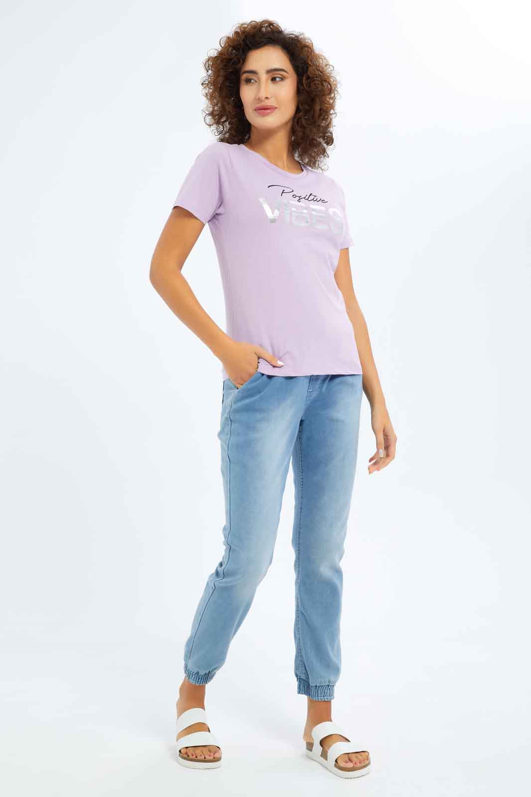 Redtag-Women-Lilac-Photographic-Print-T-Shirt-Category:T-Shirts,-Colour:Lilac,-Deals:New-In,-Dept:Ladieswear,-Filter:Women's-Clothing,-New-In-Women-APL,-Non-Sale,-S23A,-Section:Women,-TBL,-Women-T-Shirts-Women's-