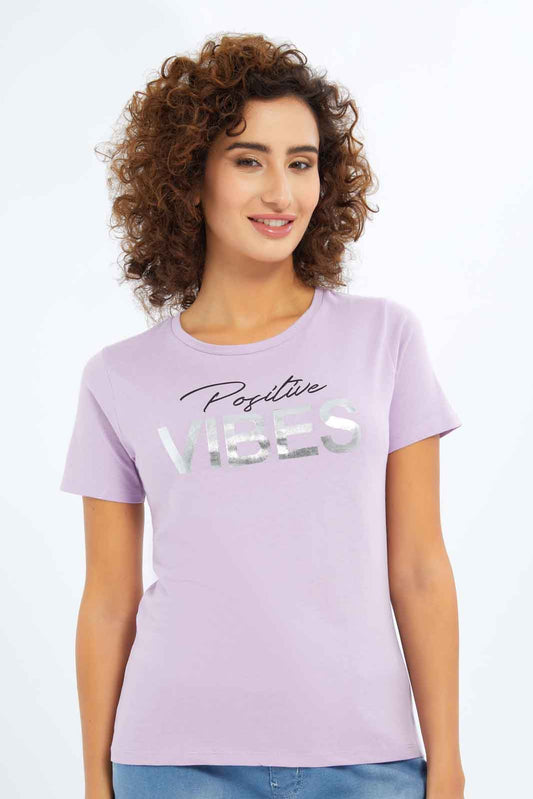 Redtag-Women-Lilac-Photographic-Print-T-Shirt-Category:T-Shirts,-Colour:Lilac,-Deals:New-In,-Dept:Ladieswear,-Filter:Women's-Clothing,-New-In-Women-APL,-Non-Sale,-S23A,-Section:Women,-TBL,-Women-T-Shirts-Women's-