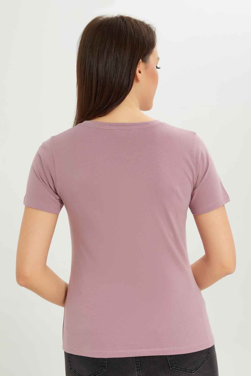 Redtag-Women-Mauve-Photographic-Print-T-Shirt-Category:T-Shirts,-Colour:Mauve,-Deals:New-In,-Dept:Ladieswear,-Filter:Women's-Clothing,-New-In-Women-APL,-Non-Sale,-S23A,-Section:Women,-TBL,-Women-T-Shirts-Women's-