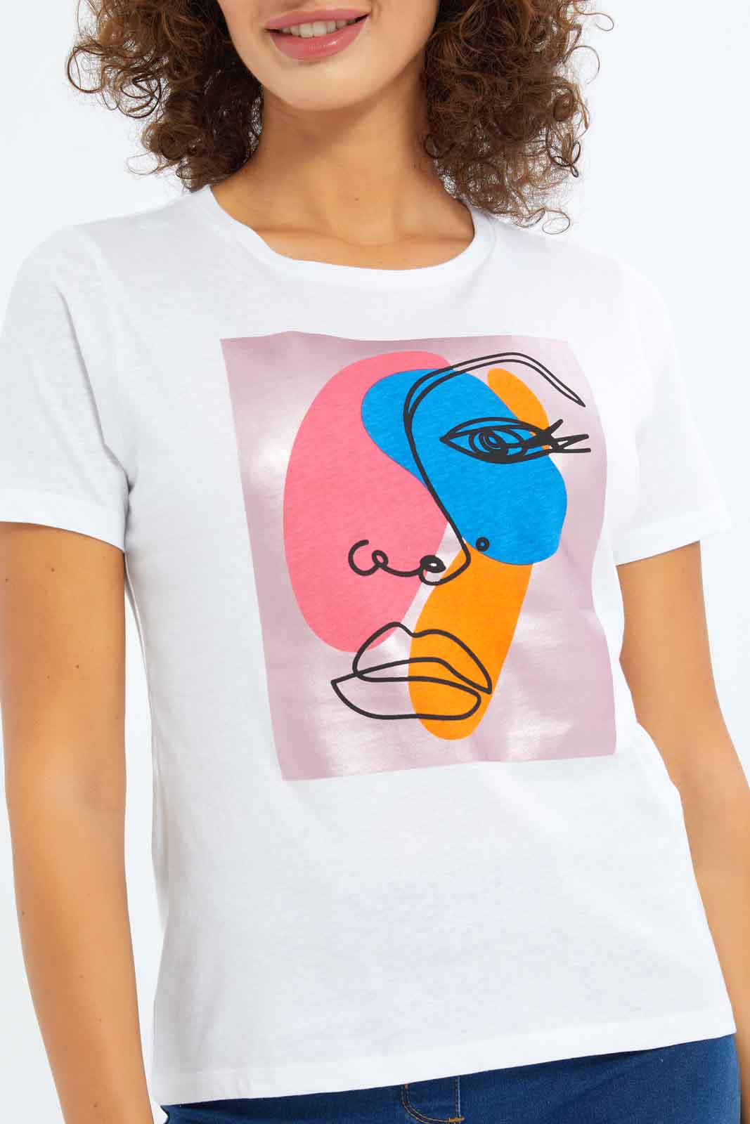 Redtag-Women-White-Photographic-Print-T-Shirt-Category:T-Shirts,-Colour:White,-Deals:New-In,-Dept:Ladieswear,-Filter:Women's-Clothing,-New-In-Women-APL,-Non-Sale,-S23A,-Section:Women,-TBL,-Women-T-Shirts-Women's-