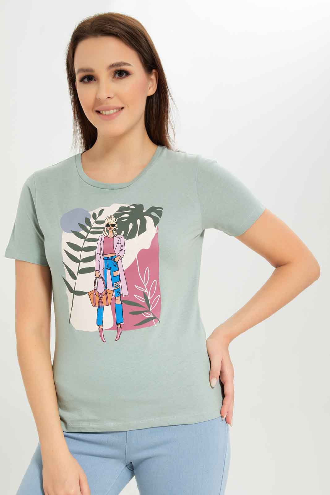 Redtag-Women-White-Photographic-Print-T-Shirt-Category:T-Shirts,-Colour:White,-Deals:New-In,-Dept:Ladieswear,-Filter:Women's-Clothing,-New-In-Women-APL,-Non-Sale,-S23A,-Section:Women,-TBL,-Women-T-Shirts-Women's-