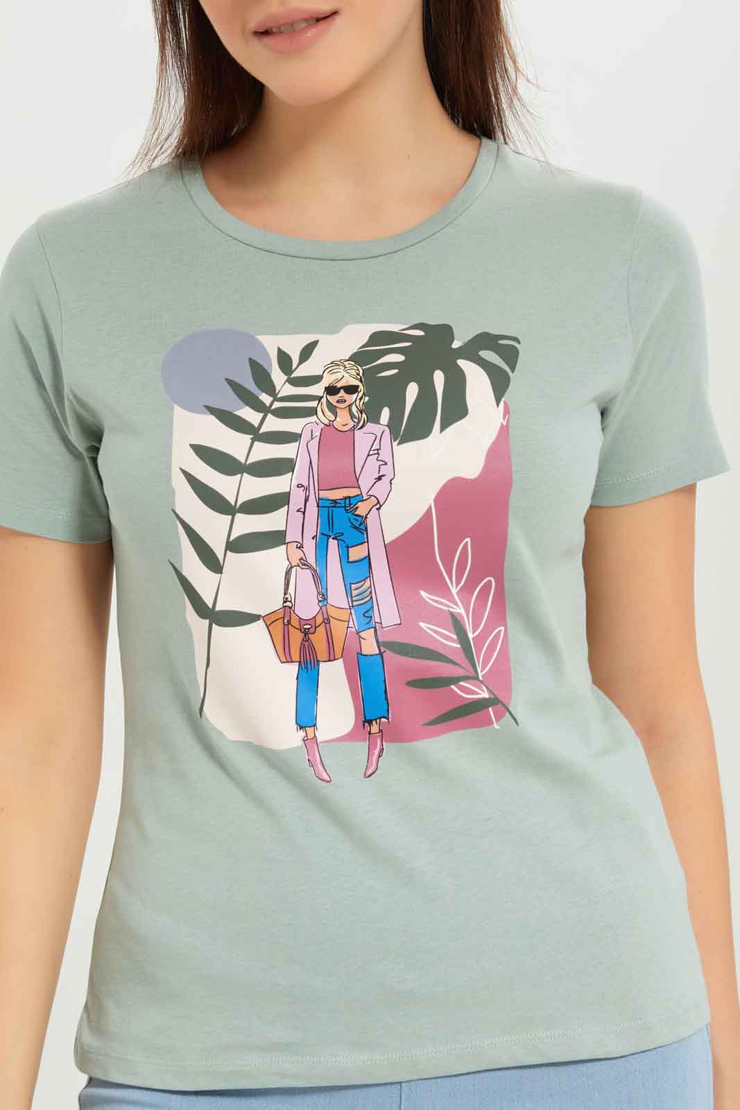 Redtag-Women-White-Photographic-Print-T-Shirt-Category:T-Shirts,-Colour:White,-Deals:New-In,-Dept:Ladieswear,-Filter:Women's-Clothing,-New-In-Women-APL,-Non-Sale,-S23A,-Section:Women,-TBL,-Women-T-Shirts-Women's-