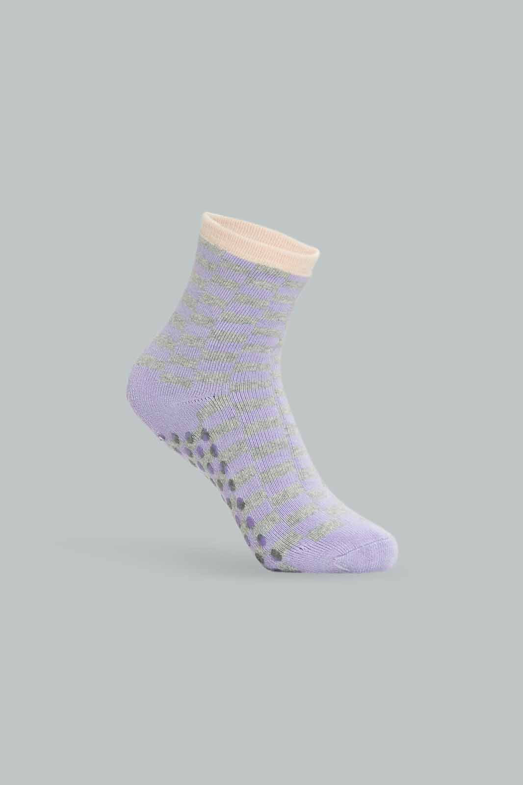 Redtag-Girls-1-Pk-Sock-Slipper---Buny-365,-Category:Socks,-CHA,-Colour:Grey,-Deals:New-In,-Dept:Girls,-Filter:Girls-(2-to-8-Yrs),-GIR-Socks,-New-In-GIR-APL,-Non-Sale,-Section:Girls-(0-to-14Yrs)-Girls-2 to 8 Years