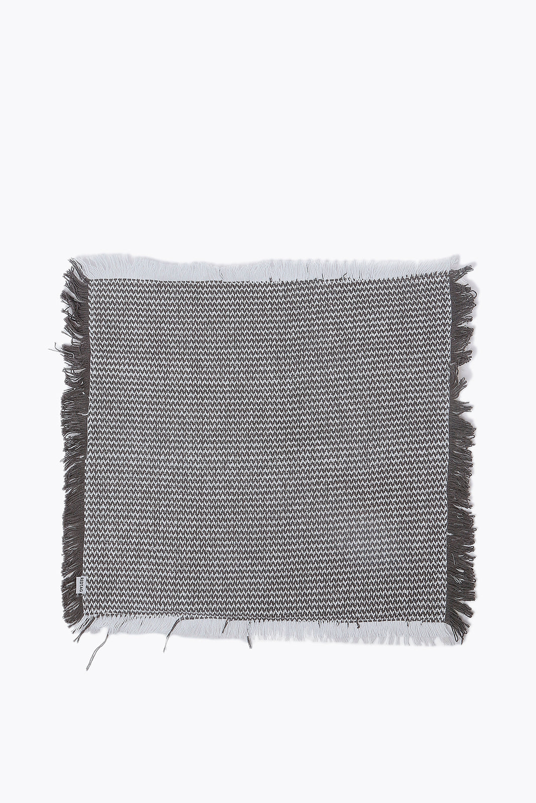 Redtag-Grey-Woven-Cushion-With-Fringe-Category:Cushions,-Colour:Grey,-Deals:2-FOR-89,-Deals:New-In,-Dept:Home,-Filter:Home-Bedroom,-HMW-BED-Cushions,-New-In-HMW-BED,-Non-Sale,-S23A,-Section:Homewares-Home-Bedroom-