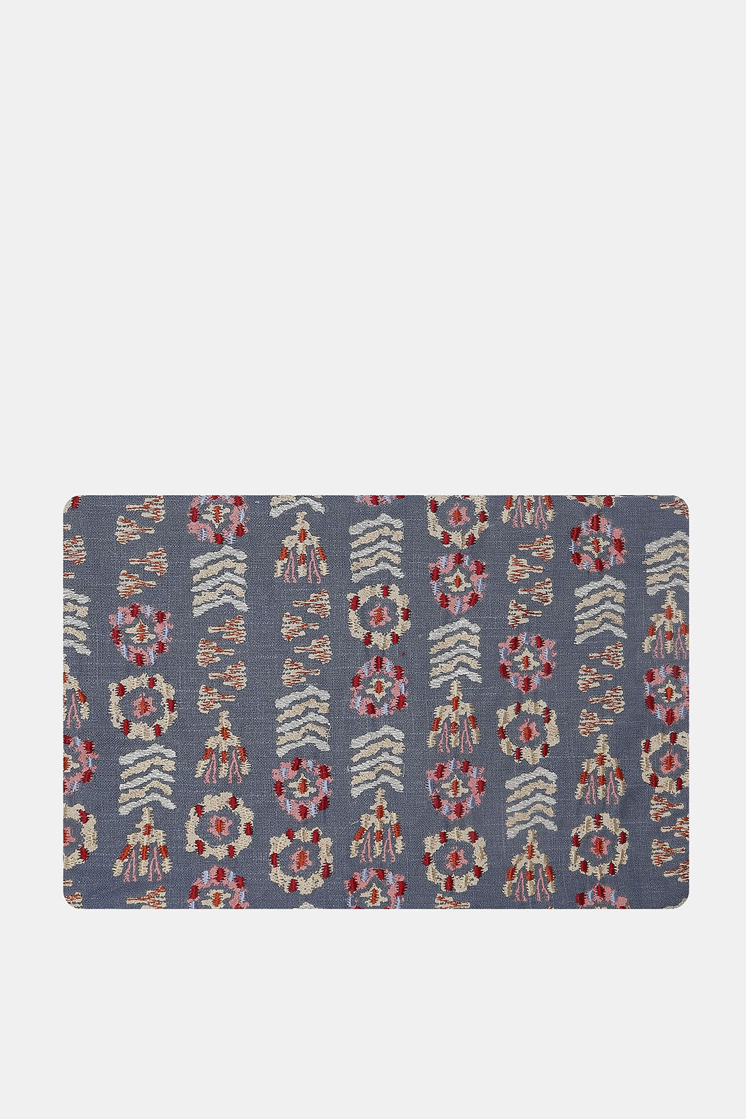Redtag-Blue-Embroidered-Cushion-Category:Cushions,-Colour:Blue,-Deals:New-In,-Dept:Home,-Filter:Home-Bedroom,-HMW-BED-Cushions,-New-In-HMW-BED,-Non-Sale,-S23A,-Section:Homewares-Home-Bedroom-
