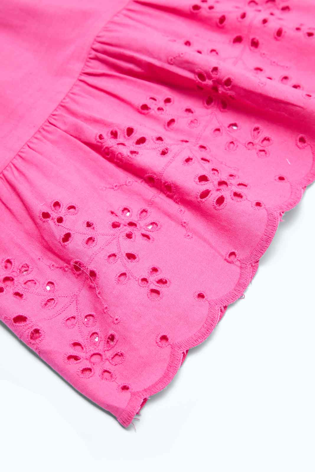 Redtag-Girls-Pink-Schifli-Hem-Dress-Category:Dresses,-Colour:Apricot,-Deals:2-FOR-89,-Deals:New-In,-Dept:Girls,-Filter:Infant-Girls-(3-to-24-Mths),-ING-Dresses,-MQN,-New-In-ING-APL,-Non-Sale,-S23B,-Section:Girls-(0-to-14Yrs)-Infant-Girls-3 to 24 Months