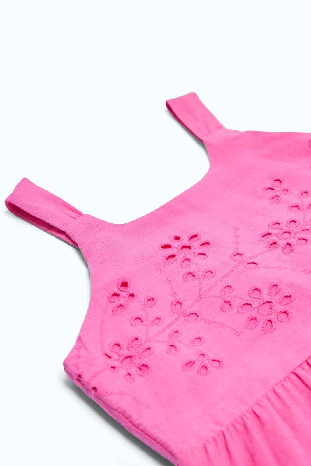 Redtag-Girls-Pink-Schifli-Hem-Dress-Category:Dresses,-Colour:Apricot,-Deals:2-FOR-89,-Deals:New-In,-Dept:Girls,-Filter:Infant-Girls-(3-to-24-Mths),-ING-Dresses,-MQN,-New-In-ING-APL,-Non-Sale,-S23B,-Section:Girls-(0-to-14Yrs)-Infant-Girls-3 to 24 Months