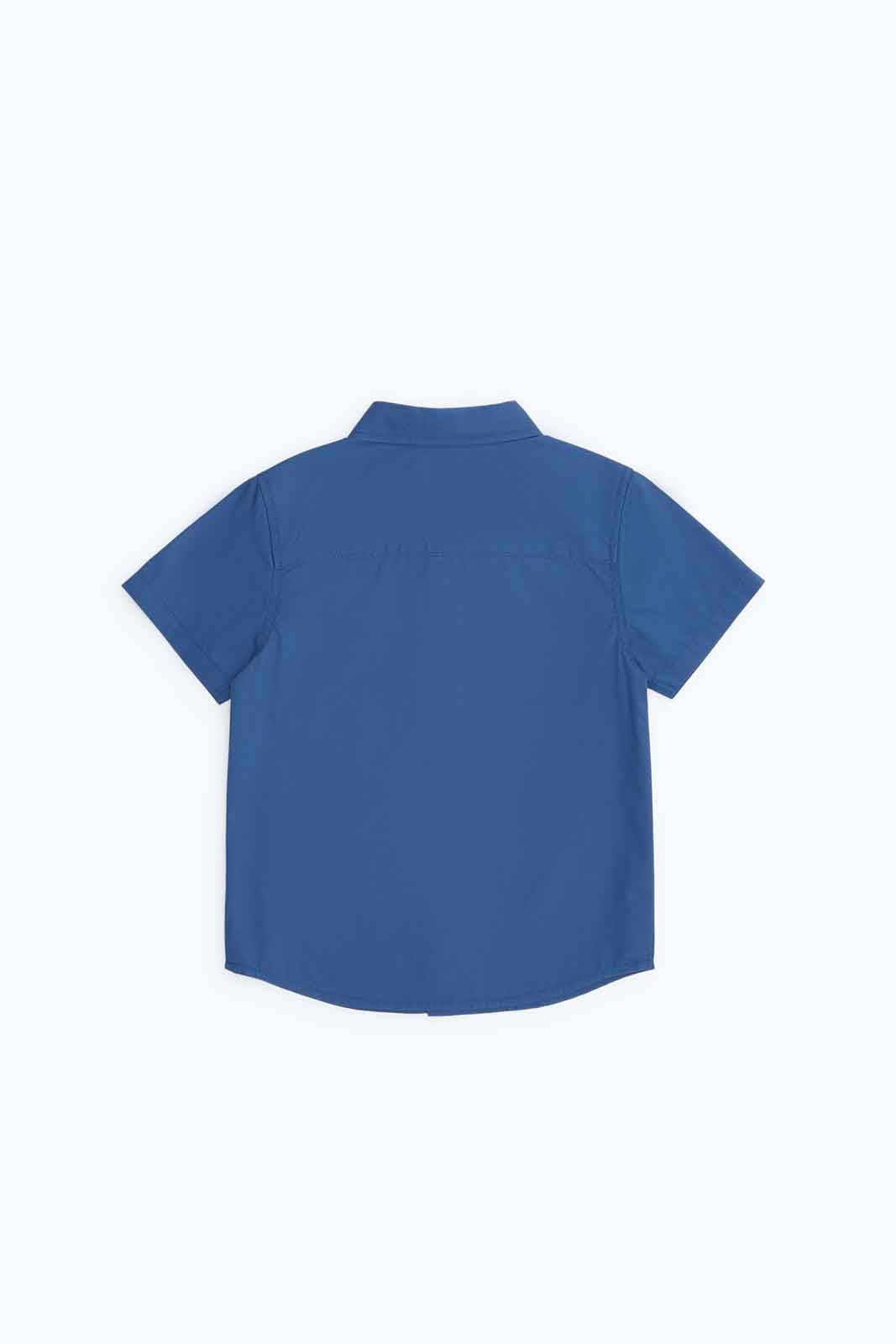 Redtag-Boys-Blue-Plain-Ls-Shirt-Category:Shirts,-Colour:Navy,-Deals:2-FOR-69,-Deals:New-In,-Dept:Boys,-Filter:Infant-Boys-(3-to-24-Mths),-INB-Shirts,-MQN,-New-In-INB-APL,-Non-Sale,-S23B,-Section:Boys-(0-to-14Yrs)-Infant-Boys-3 to 24 Months