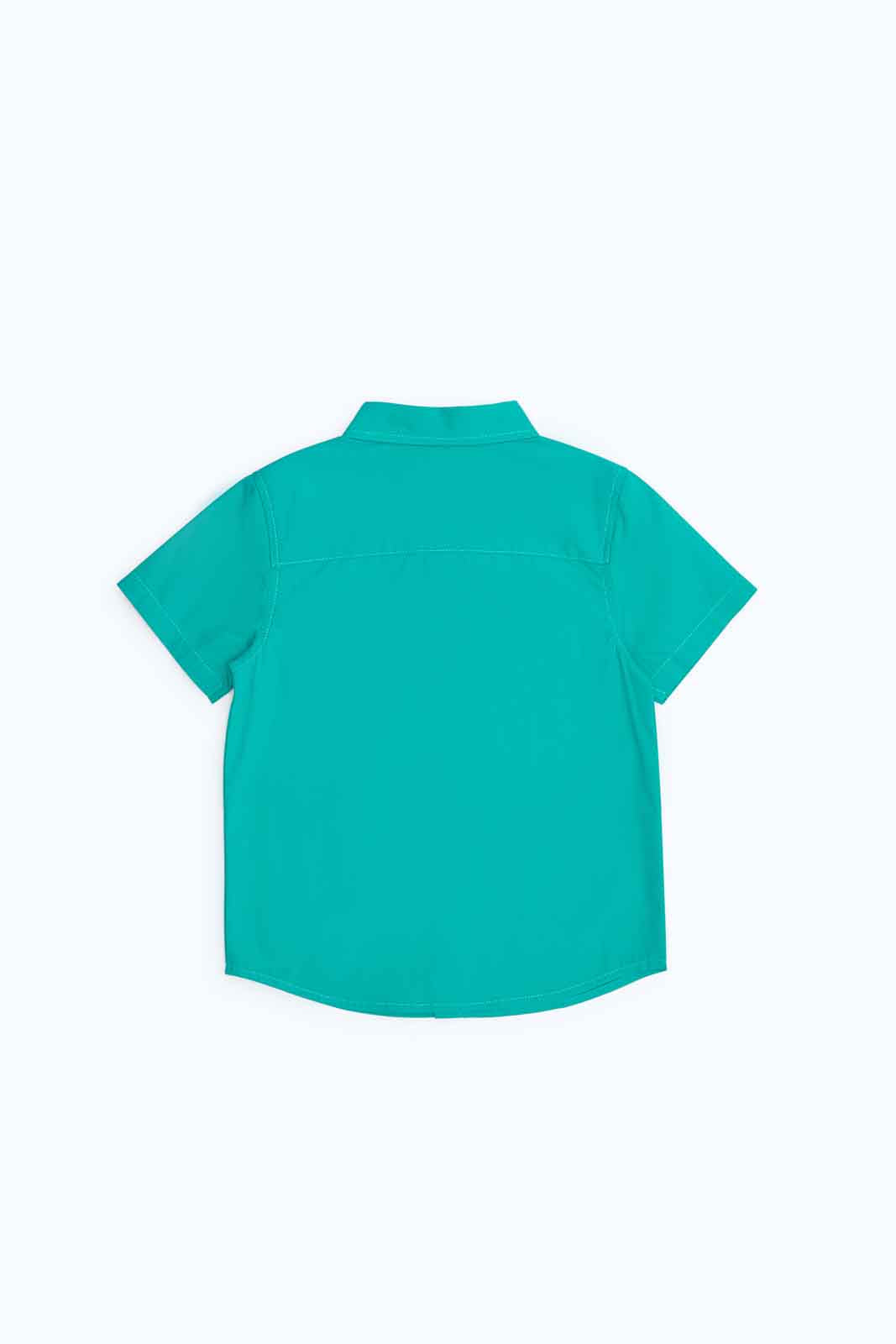 Redtag-Boys-Green-Plain-Ls-Shirt-Category:Shirts,-Colour:Green,-Deals:2-FOR-69,-Deals:New-In,-Dept:Boys,-Filter:Infant-Boys-(3-to-24-Mths),-INB-Shirts,-MQN,-New-In-INB-APL,-Non-Sale,-S23B,-Section:Boys-(0-to-14Yrs)-Infant-Boys-3 to 24 Months