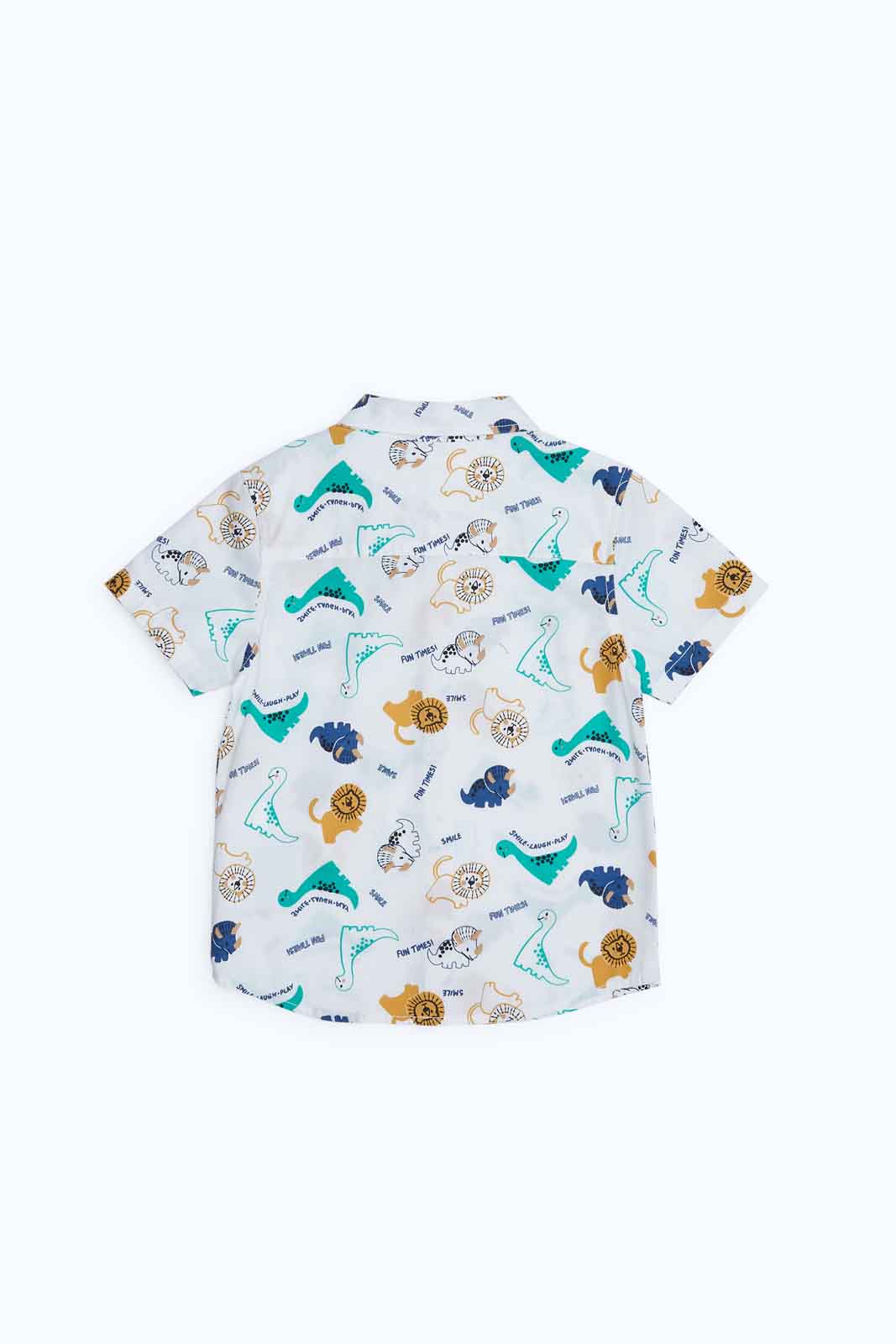 Redtag-Boys-Cream-Aop-Dino-Shirt-Category:Shirts,-Colour:Cream,-Deals:2-FOR-69,-Deals:New-In,-Dept:Boys,-Filter:Infant-Boys-(3-to-24-Mths),-INB-Shirts,-MQN,-New-In-INB-APL,-Non-Sale,-S23B,-Section:Boys-(0-to-14Yrs)-Infant-Boys-3 to 24 Months