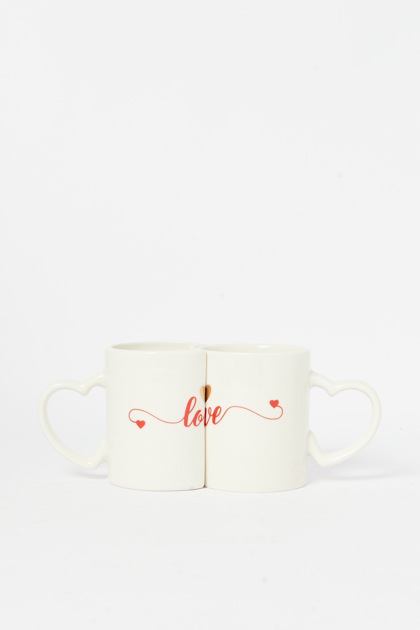 Redtag-White-Heart-Shape-Mug-(2-Piece)-Category:Cups-&-Mugs,-Colour:White,-Deals:New-In,-Dept:Home,-Filter:Home-Dining,-H1:HMW,-H2:DIN,-H3:CRC,-H4:CCS,-HMW-DIN-Crockery,-New-In-HMW-DIN,-Non-Sale,-S23A,-Season:S23A,-Section:Homewares-Home-Dining-