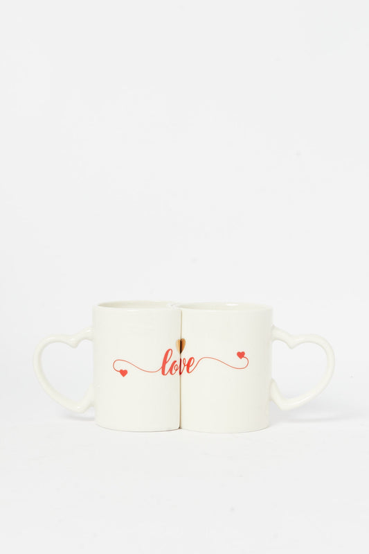 Redtag-White-Heart-Shape-Mug-(2-Piece)-Category:Cups-&-Mugs,-Colour:White,-Deals:New-In,-Dept:Home,-Filter:Home-Dining,-H1:HMW,-H2:DIN,-H3:CRC,-H4:CCS,-HMW-DIN-Crockery,-New-In-HMW-DIN,-Non-Sale,-S23A,-Season:S23A,-Section:Homewares-Home-Dining-