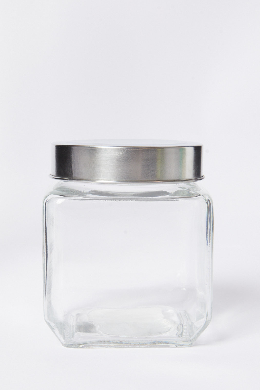 Redtag-Clear-Glass-Storage-Jar-(Small)-Category:Canisters-And-Jars,-Colour:White,-Deals:New-In,-Dept:Home,-Filter:Home-Dining,-HMW-DIN-Storage,-New-In-HMW-DIN,-Non-Sale,-S23A,-Section:Homewares-Home-Dining-