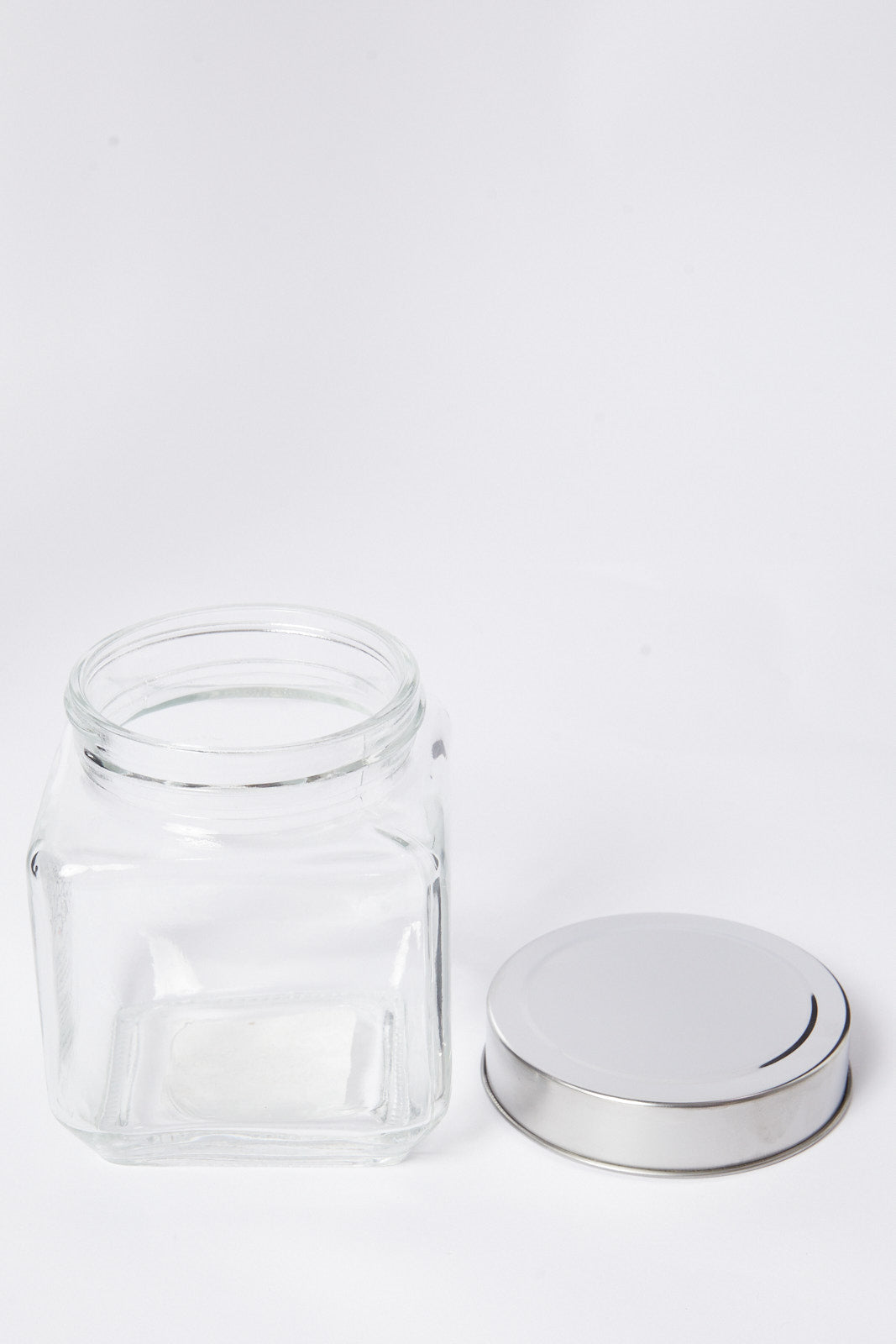 Redtag-Clear-Glass-Storage-Jar-(Small)-Category:Canisters-And-Jars,-Colour:White,-Deals:New-In,-Dept:Home,-Filter:Home-Dining,-HMW-DIN-Storage,-New-In-HMW-DIN,-Non-Sale,-S23A,-Section:Homewares-Home-Dining-