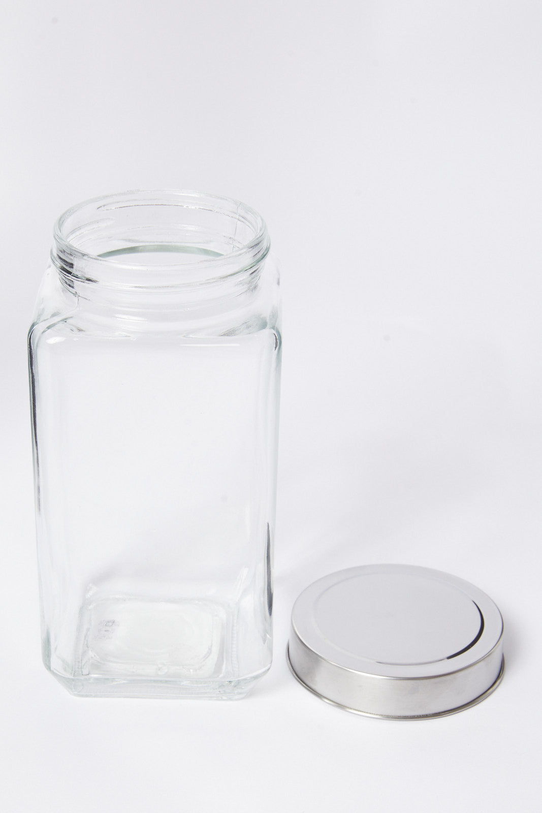 Redtag-Clear-Glass-Storage-Jar-(Large)-Category:Canisters-And-Jars,-Colour:White,-Deals:New-In,-Dept:Home,-Filter:Home-Dining,-HMW-DIN-Storage,-New-In-HMW-DIN,-Non-Sale,-S23A,-Section:Homewares-Home-Dining-