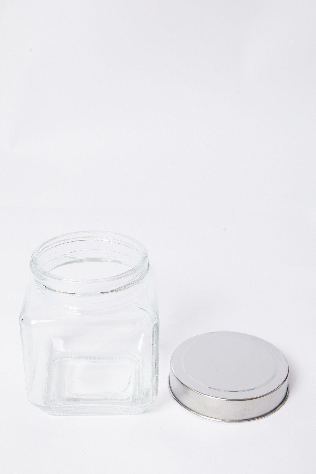 Redtag-Clear-Glass-Storage-Jar-Set-(7Peice)-Category:Canisters-And-Jars,-Colour:White,-Deals:New-In,-Dept:Home,-Filter:Home-Dining,-HMW-DIN-Storage,-New-In-HMW-DIN,-Non-Sale,-S23A,-Section:Homewares-Home-Dining-
