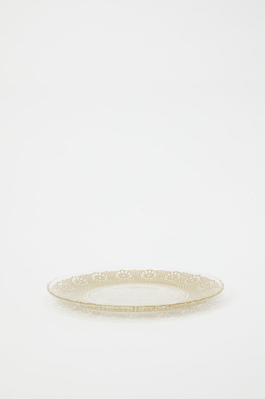 Redtag-Gold-Geomatric-Glass-Dinner-Plate-Category:Plates,-Colour:Gold,-Deals:New-In,-Dept:Home,-Filter:Home-Dining,-H1:HMW,-H2:DIN,-H3:CRC,-H4:CSN,-HMW-DIN-Crockery,-New-In-HMW-DIN,-Non-Sale,-Promo:JULIETTE,-RMD,-S23B,-Season:S23B,-Section:Homewares,-Style:GOLDBAND-Home-Dining-