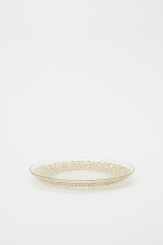 Redtag-Gold-Geomatric-Glass-Side-Plate-Category:Plates,-Colour:Gold,-Deals:New-In,-Dept:Home,-Filter:Home-Dining,-H1:HMW,-H2:DIN,-H3:CRC,-H4:CSN,-HMW-DIN-Crockery,-New-In-HMW-DIN,-Non-Sale,-Promo:JULIETTE,-RMD,-S23B,-Season:S23B,-Section:Homewares,-Style:GOLDBAND-Home-Dining-