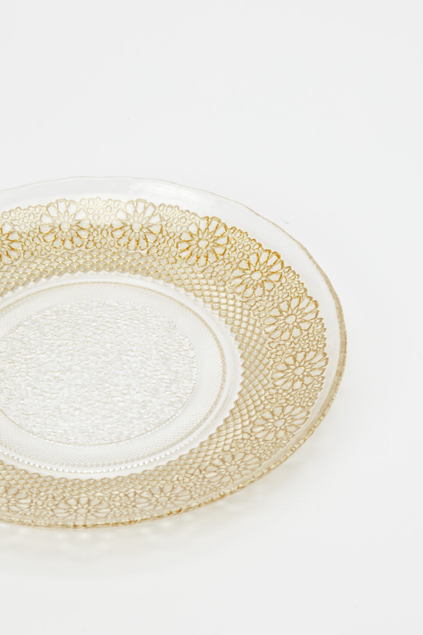 Redtag-Gold-Geomatric-Glass-Side-Plate-Category:Plates,-Colour:Gold,-Deals:New-In,-Dept:Home,-Filter:Home-Dining,-H1:HMW,-H2:DIN,-H3:CRC,-H4:CSN,-HMW-DIN-Crockery,-New-In-HMW-DIN,-Non-Sale,-Promo:JULIETTE,-RMD,-S23B,-Season:S23B,-Section:Homewares,-Style:GOLDBAND-Home-Dining-