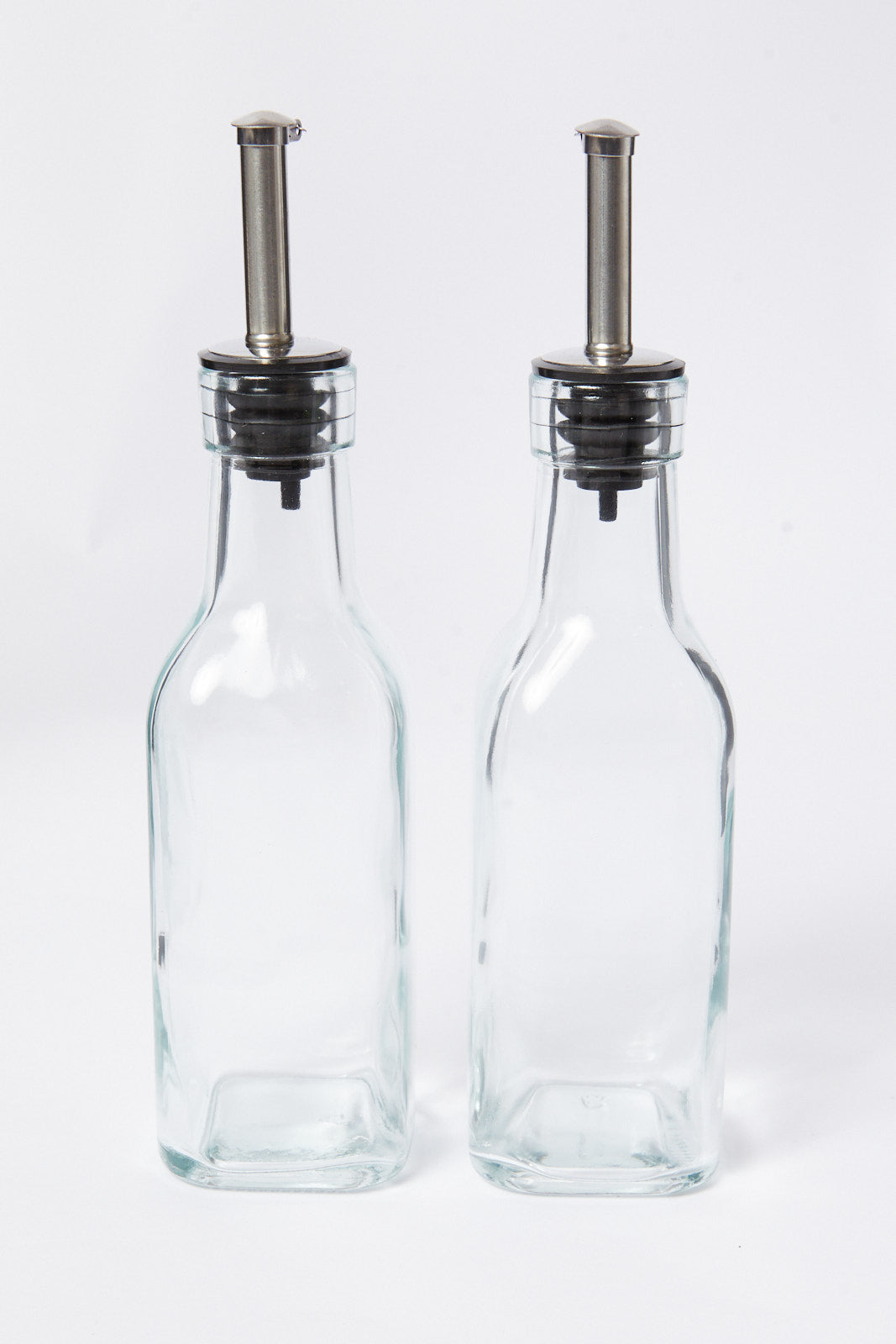 Redtag-Clear-Glass-Oil-And-Pepper-Jar-Set-(5Peice)-Category:Canisters-And-Jars,-Colour:White,-Deals:New-In,-Dept:Home,-Filter:Home-Dining,-HMW-DIN-Storage,-New-In-HMW-DIN,-Non-Sale,-S23A,-Section:Homewares-Home-Dining-
