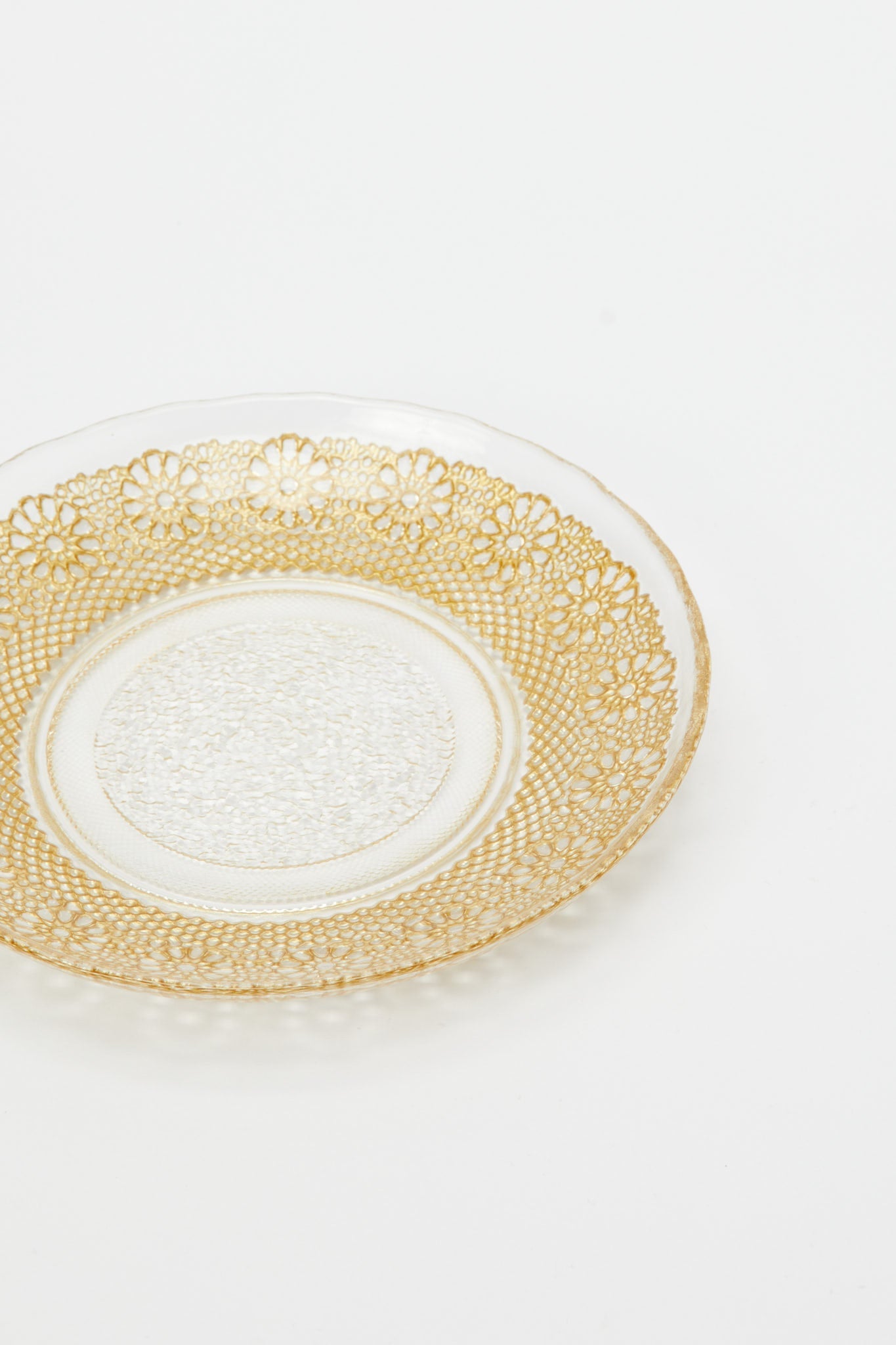Redtag-Gold-Geomatric-Glass-Side-Plate-Category:Plates,-Colour:Gold,-Deals:New-In,-Dept:Home,-Filter:Home-Dining,-H1:HMW,-H2:DIN,-H3:CRC,-H4:CSN,-HMW-DIN-Crockery,-New-In-HMW-DIN,-Non-Sale,-Promo:JULIETTE,-RMD,-S23B,-Season:S23B,-Section:Homewares,-Style:GOLDBAND-Home-Dining-