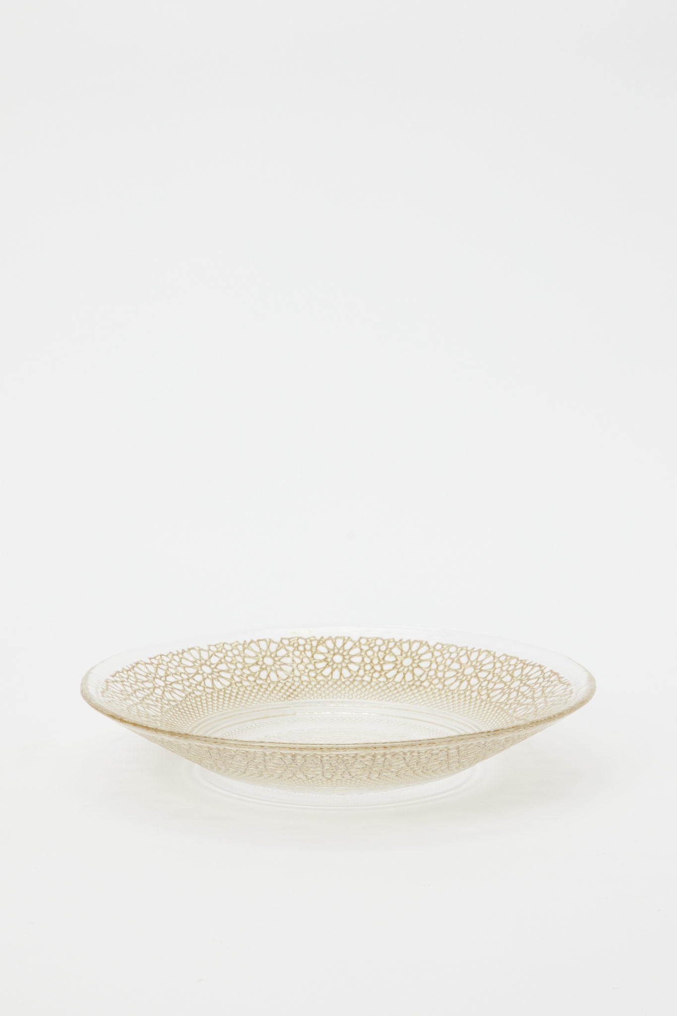 Redtag-Gold-Geomatric-Glass-Soup-Plate-Category:Plates,-Colour:Gold,-Deals:New-In,-Dept:Home,-Filter:Home-Dining,-H1:HMW,-H2:DIN,-H3:CRC,-H4:CSN,-HMW-DIN-Crockery,-New-In-HMW-DIN,-Non-Sale,-Promo:JULIETTE,-RMD,-S23B,-Season:S23B,-Section:Homewares,-Style:GOLDBAND-Home-Dining-
