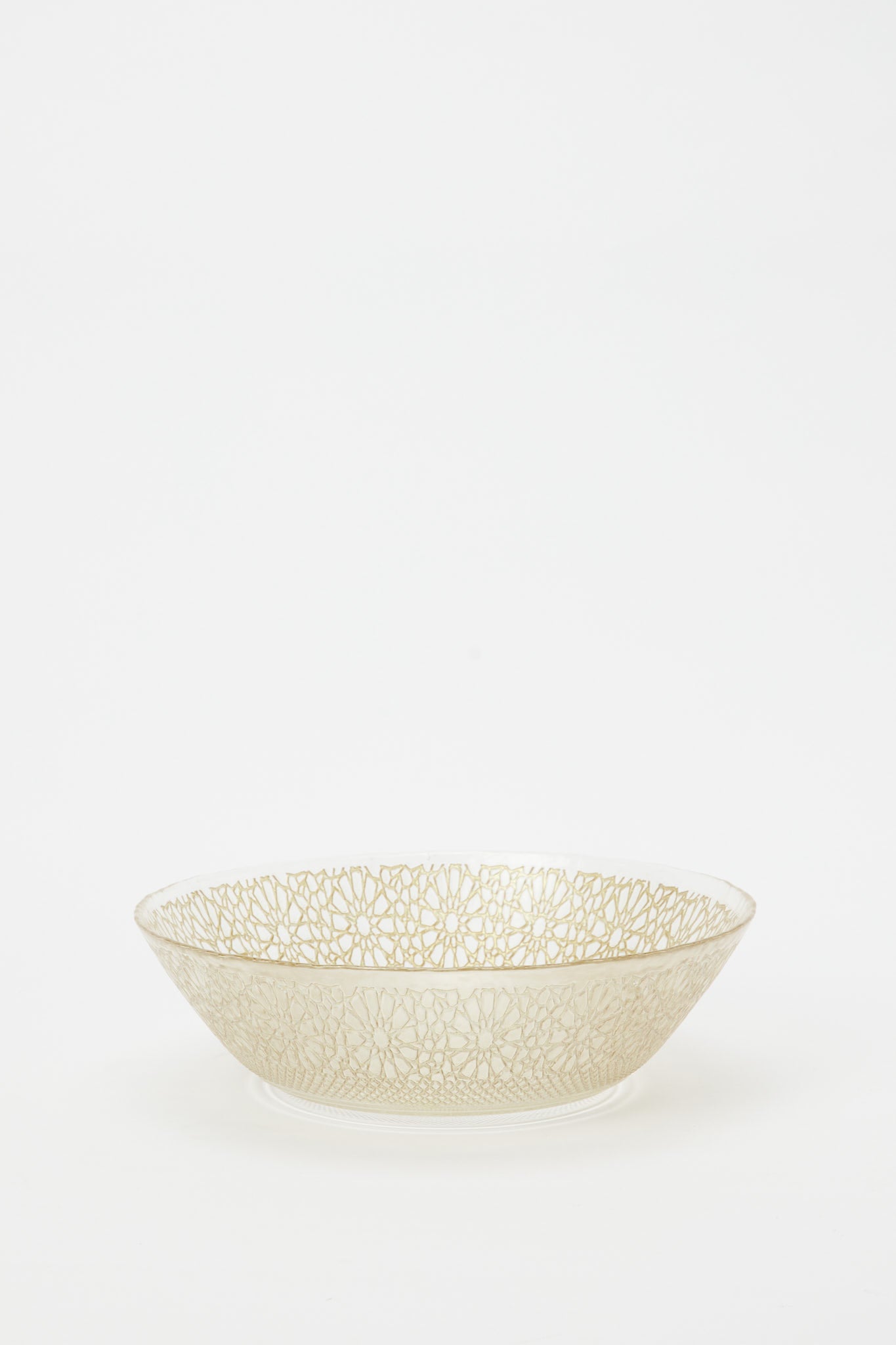 Redtag-Gold-Geomatric-Glass-Salad-Bowl-Category:Bowls,-Colour:Gold,-Deals:New-In,-Dept:Home,-Filter:Home-Dining,-H1:HMW,-H2:DIN,-H3:CRC,-H4:CSN,-HMW-DIN-Crockery,-New-In-HMW-DIN,-Non-Sale,-Promo:JULIETTE,-RMD,-S23B,-Season:S23B,-Section:Homewares,-Style:GOLDBAND-Home-Dining-