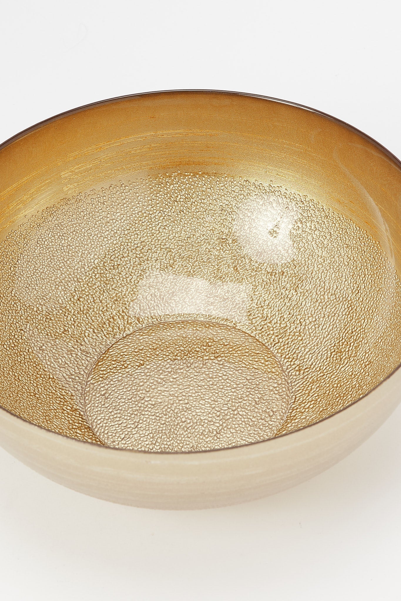 Redtag-Gold-Glass-Salad-Bowl-Category:Bowls,-Colour:Gold,-Deals:New-In,-Dept:Home,-Filter:Home-Dining,-H1:HMW,-H2:DIN,-H3:CRC,-H4:CSN,-HMW-DIN-Crockery,-New-In-HMW-DIN,-Non-Sale,-Promo:RIVA,-S23B,-Season:S23B,-Section:Homewares,-Style:GOLDBAND-Home-Dining-